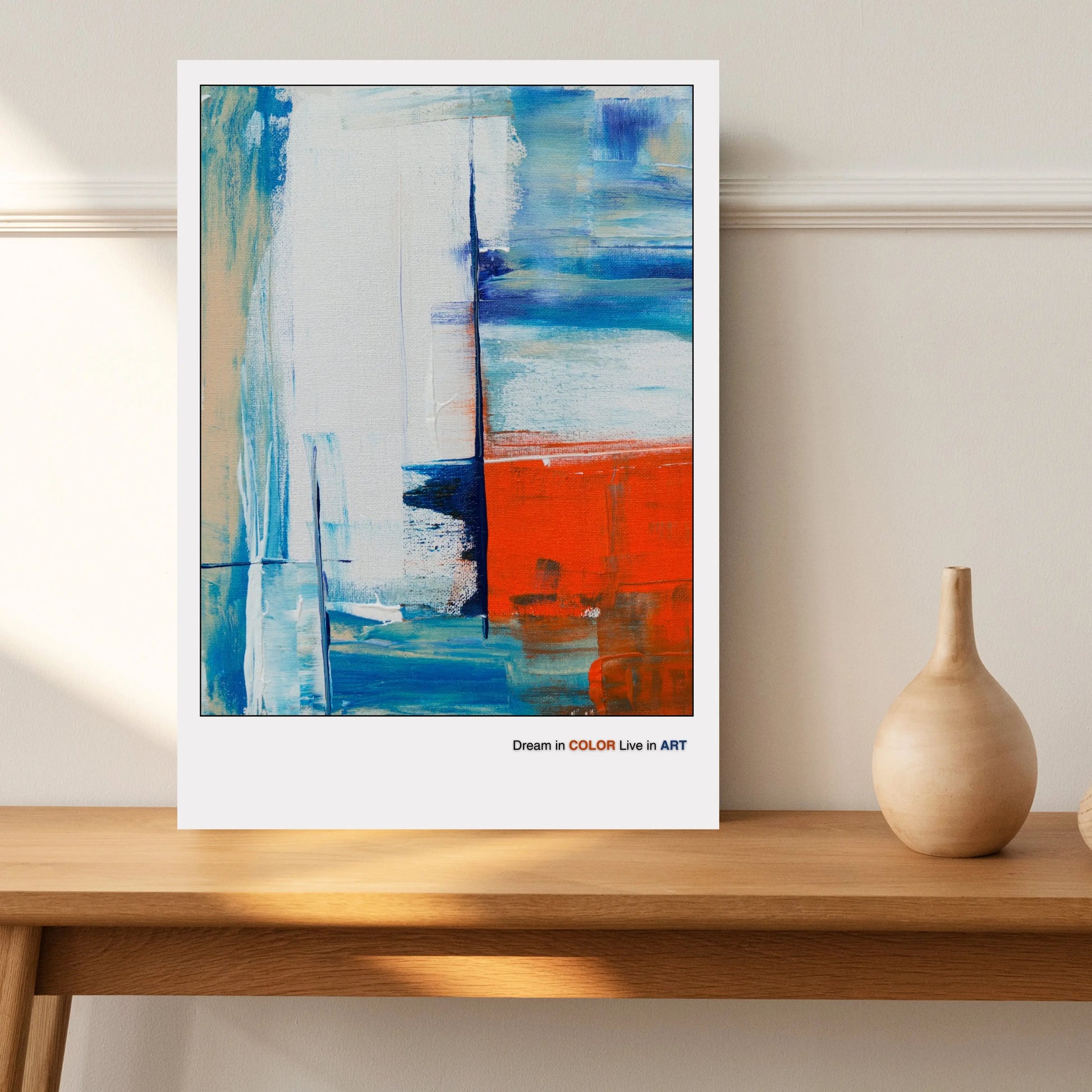 Minimalist Geometric Artwork  Print Material INK & FRAME STUDIO