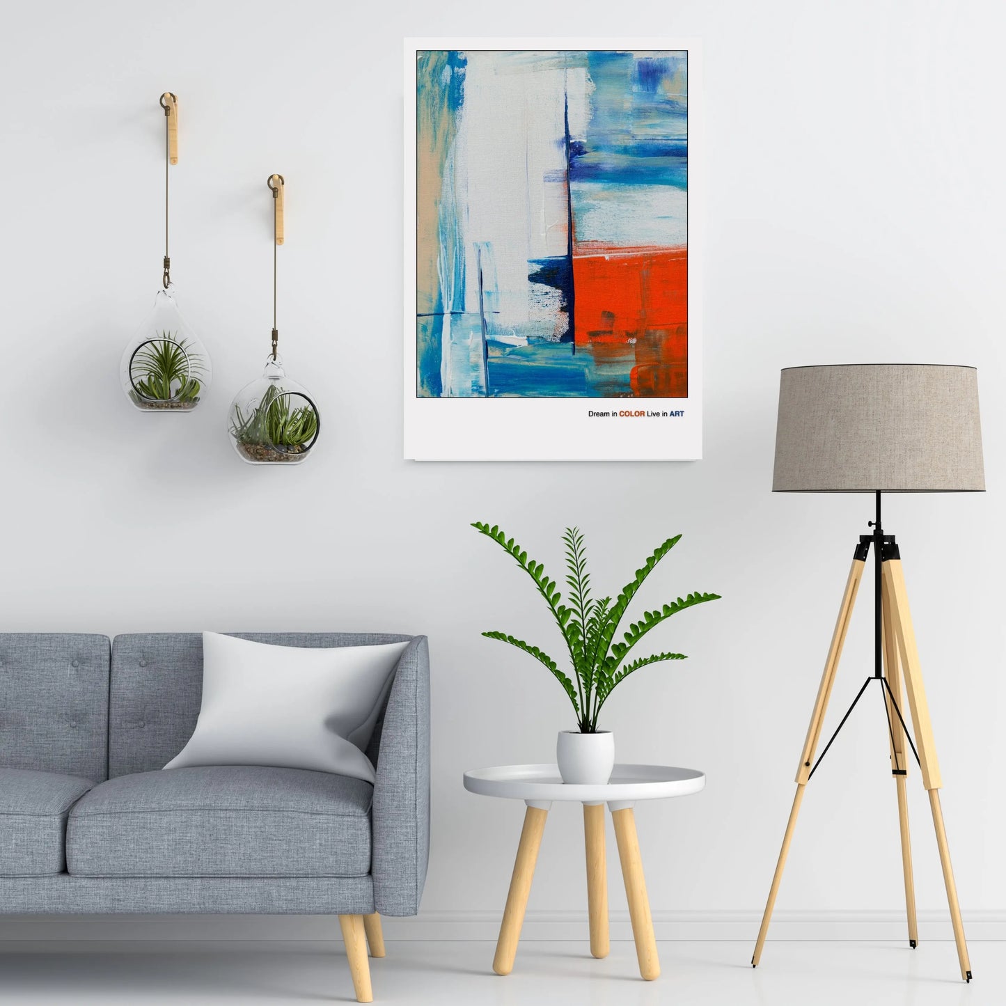 Minimalist Geometric Artwork  Print Material INK & FRAME STUDIO