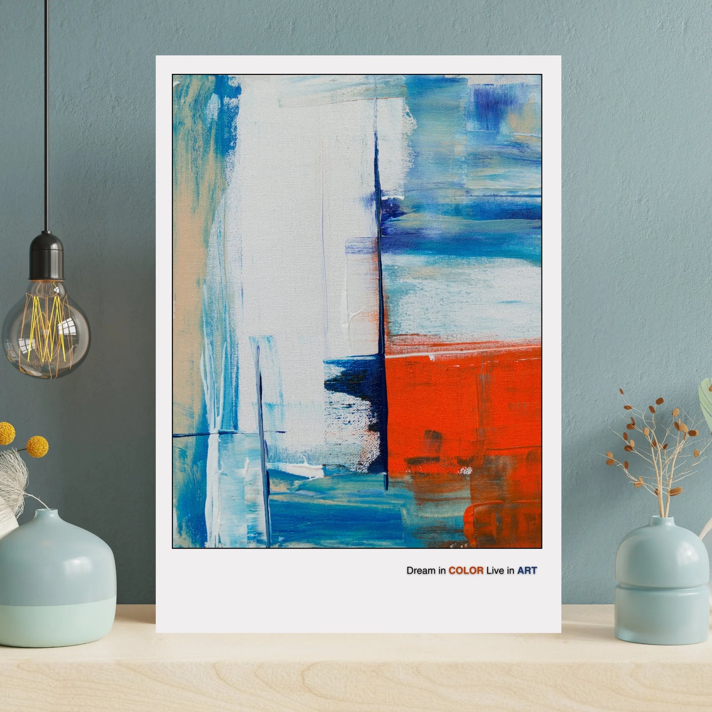 Minimalist Geometric Artwork  Print Material INK & FRAME STUDIO