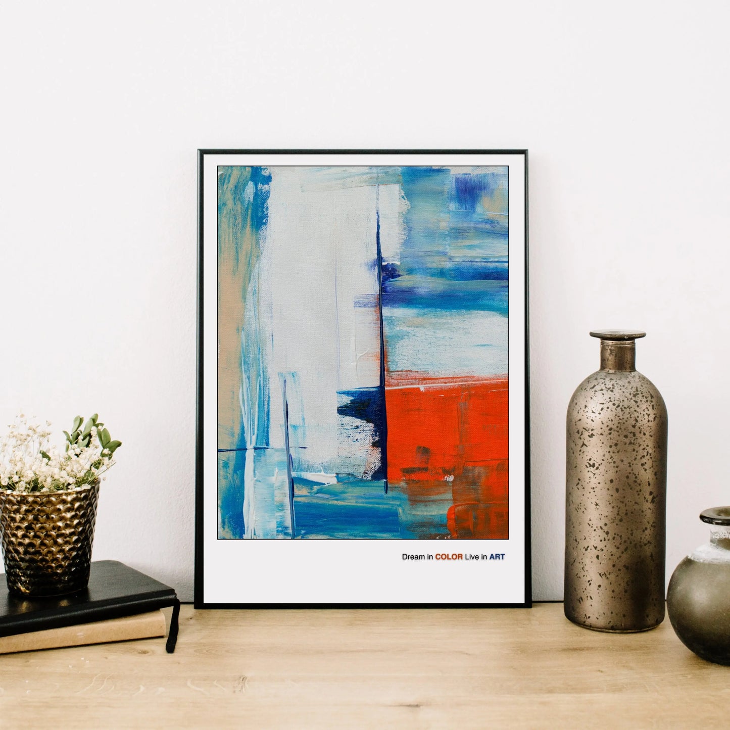 Minimalist Geometric Artwork  Print Material INK & FRAME STUDIO
