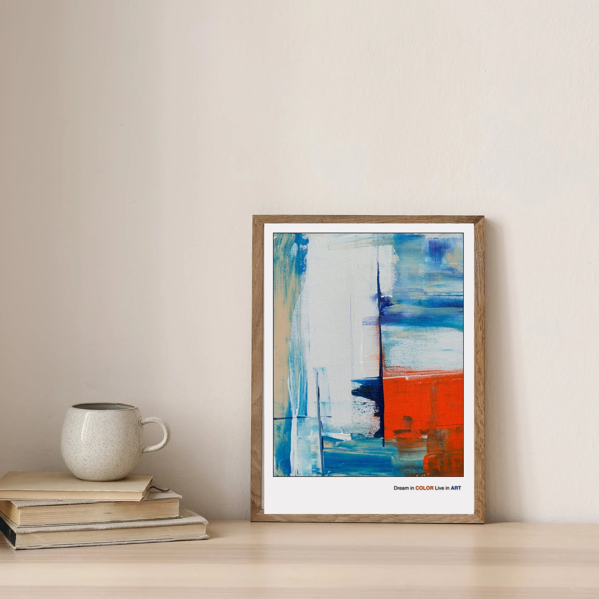 Minimalist Geometric Artwork  Print Material INK & FRAME STUDIO