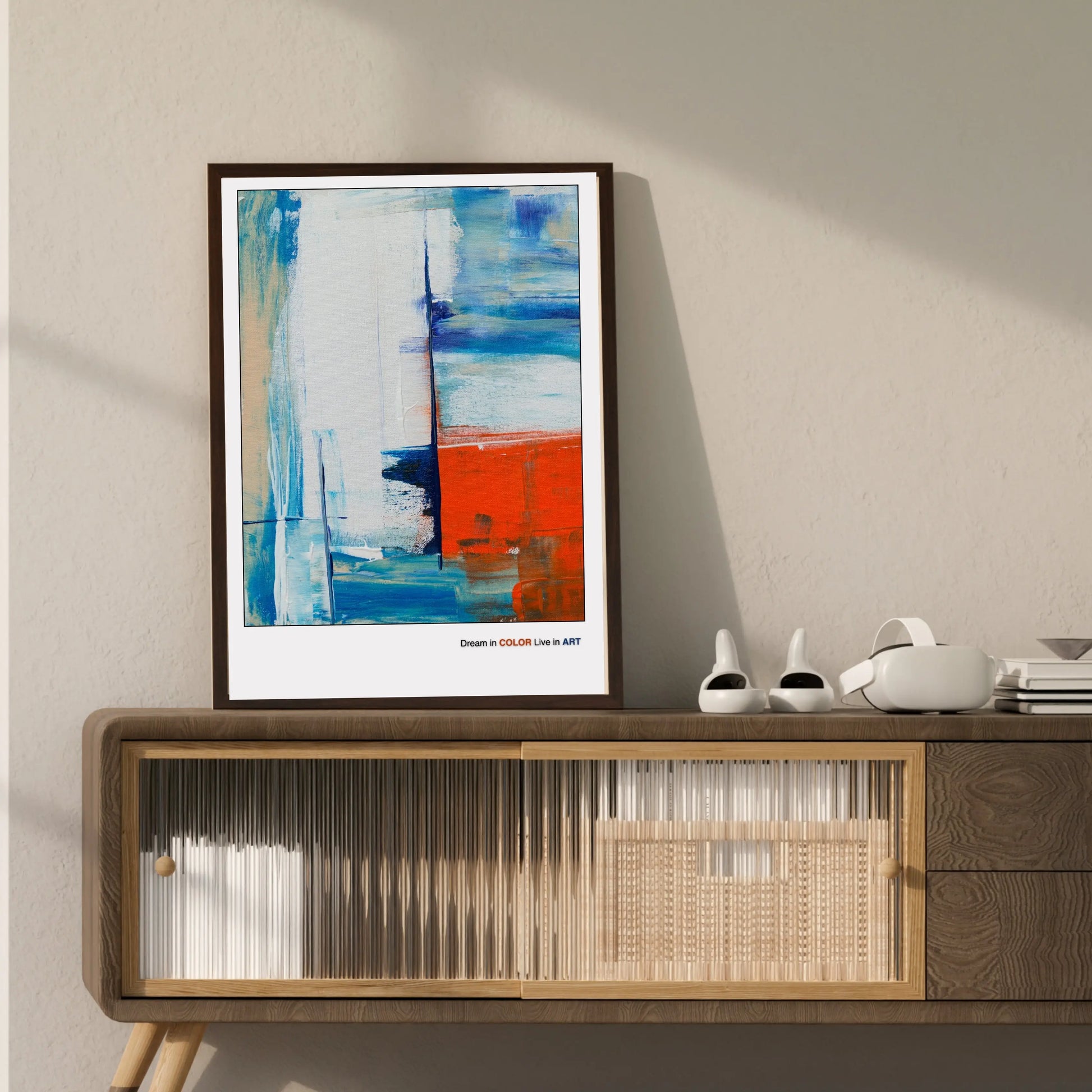 Minimalist Geometric Artwork  Print Material INK & FRAME STUDIO