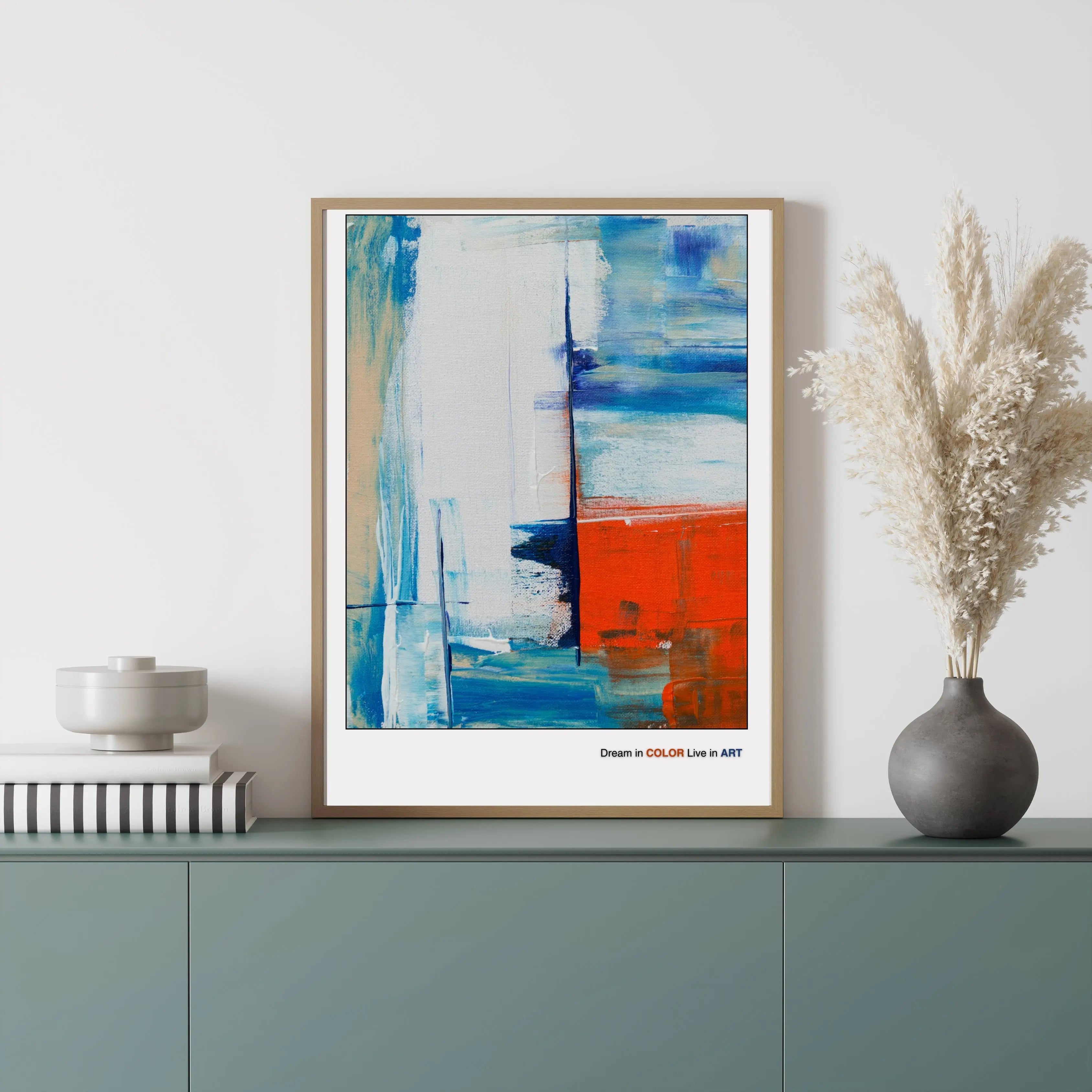 Minimalist Geometric Artwork  Print Material INK & FRAME STUDIO