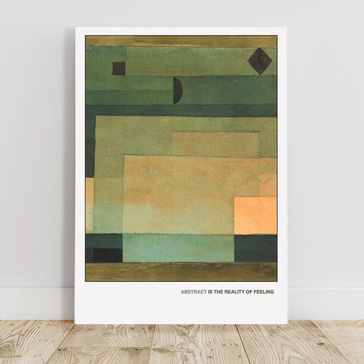 Modern Abstract Geometric Earthy Tones Art Print, Minimalist Shapes Wall Decor  Print Material INK & FRAME STUDIO
