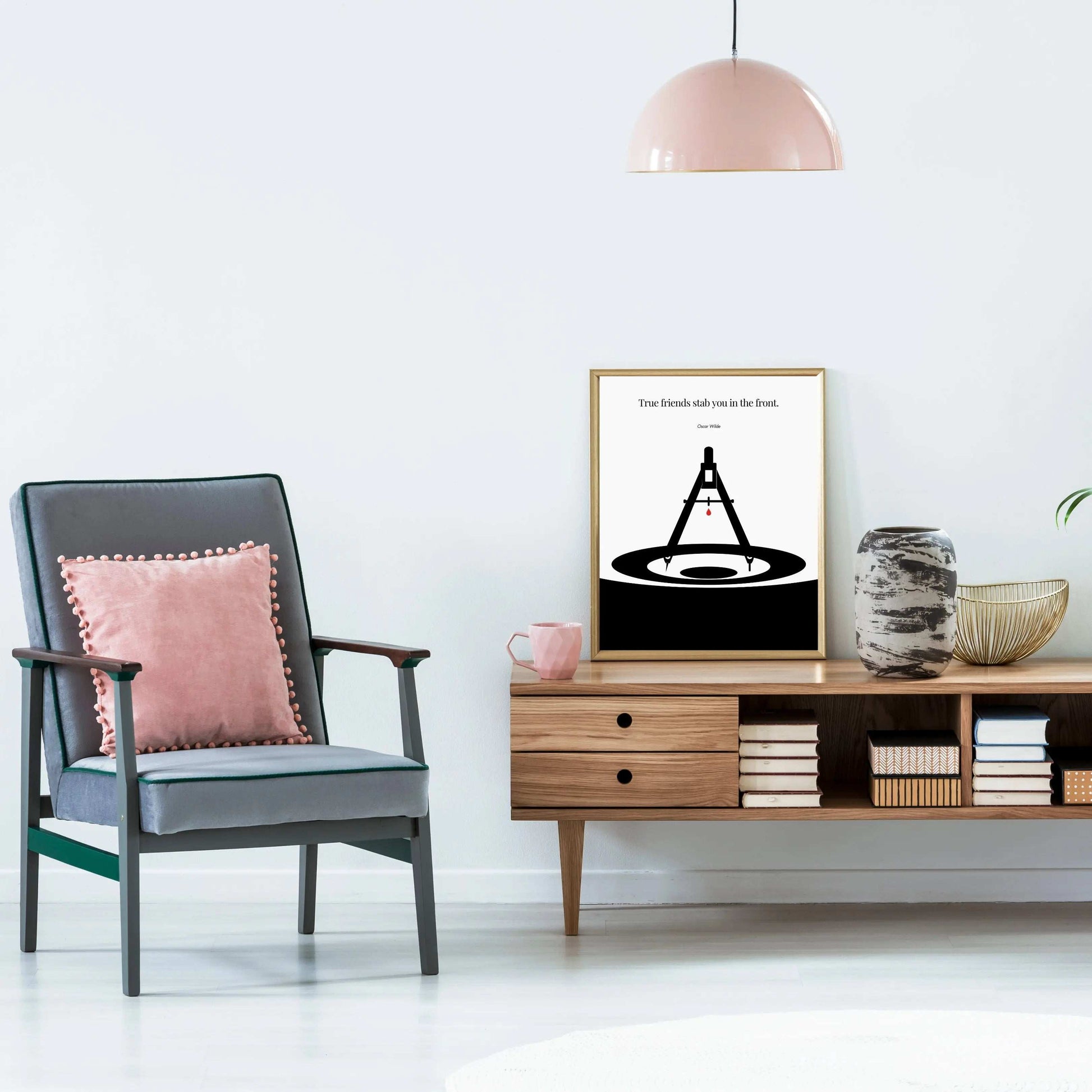 Oscar Wilde Poster  Print Material INK & FRAME STUDIO