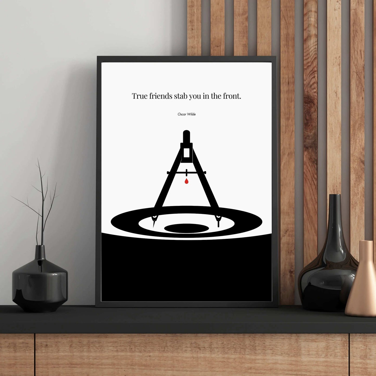 Oscar Wilde Poster  Print Material INK & FRAME STUDIO