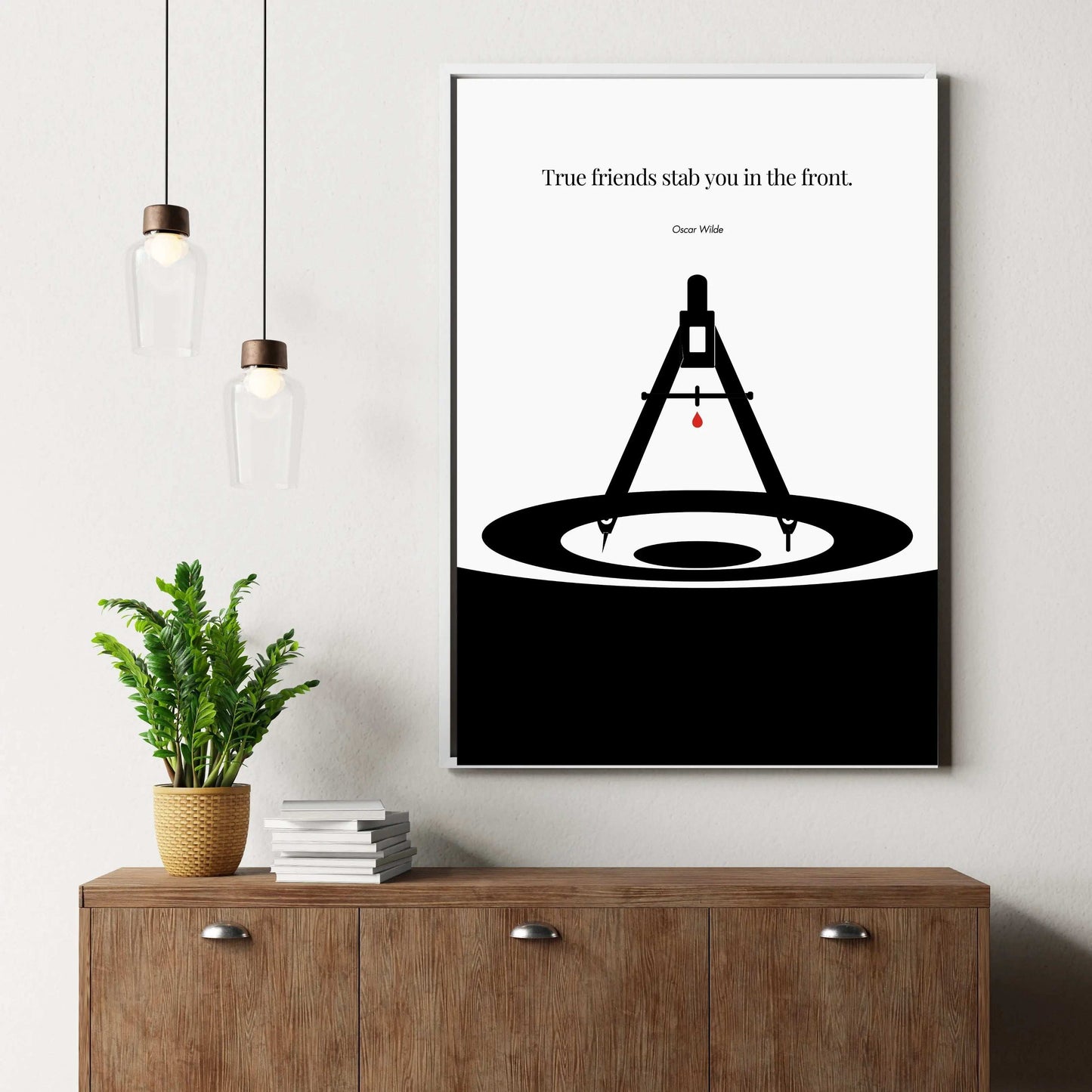 Oscar Wilde Poster  Print Material INK & FRAME STUDIO