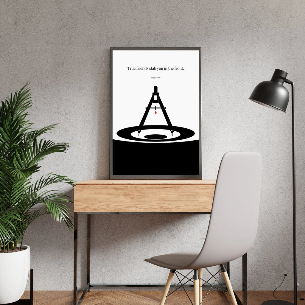 Oscar Wilde Poster  Print Material INK & FRAME STUDIO