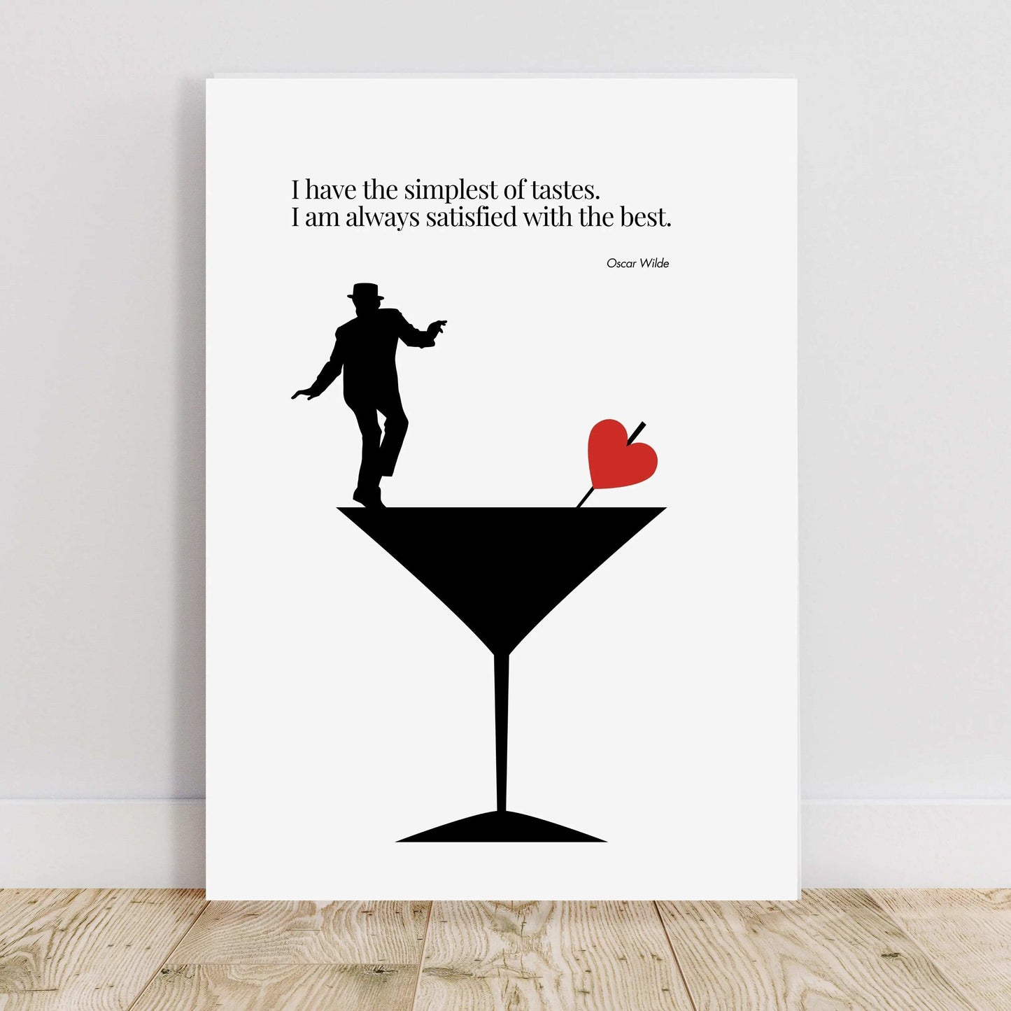 Oscar Wilde Quote  Minimalist Poster  Print Material INK & FRAME STUDIO