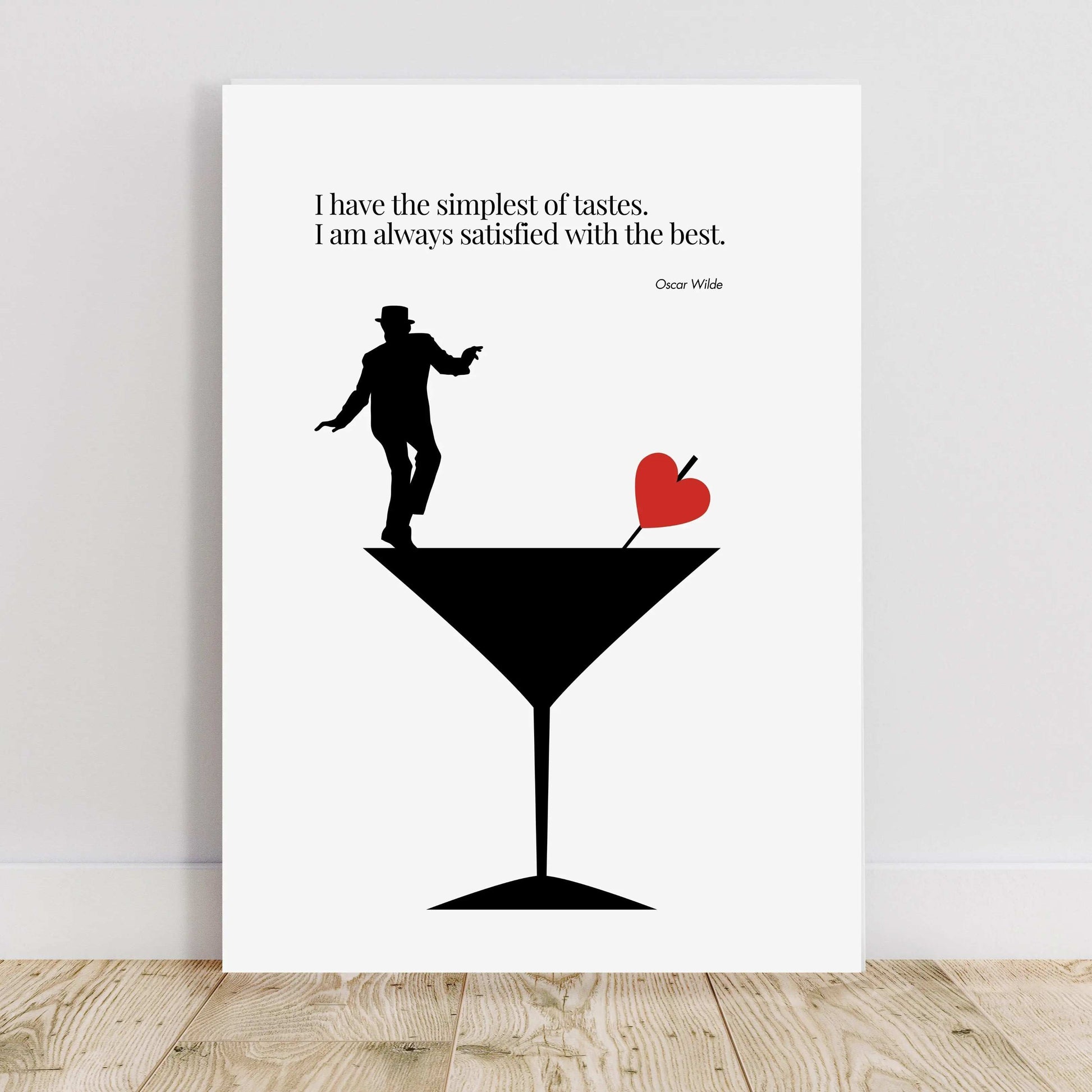 Oscar Wilde Quote  Minimalist Poster  Print Material INK & FRAME STUDIO