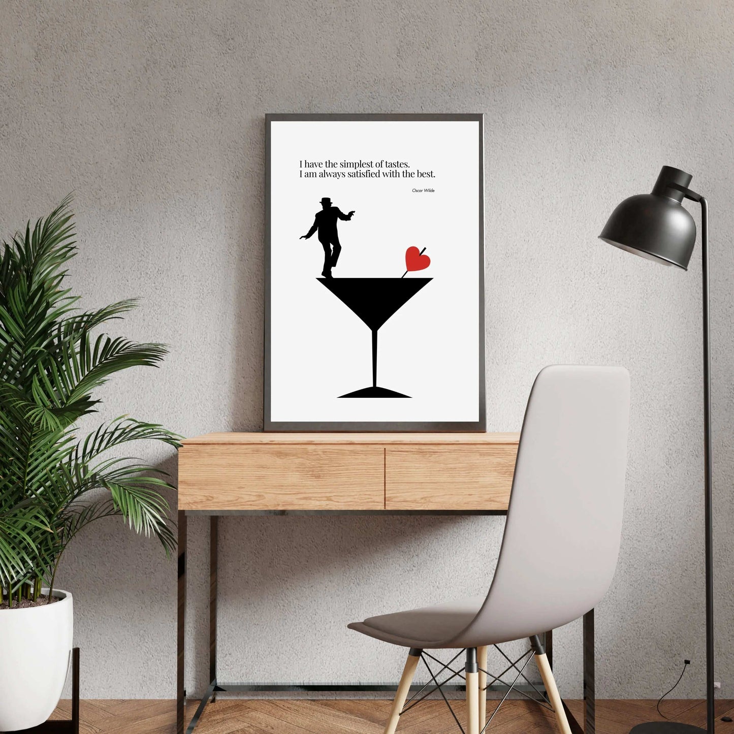 Oscar Wilde Quote  Minimalist Poster  Print Material INK & FRAME STUDIO
