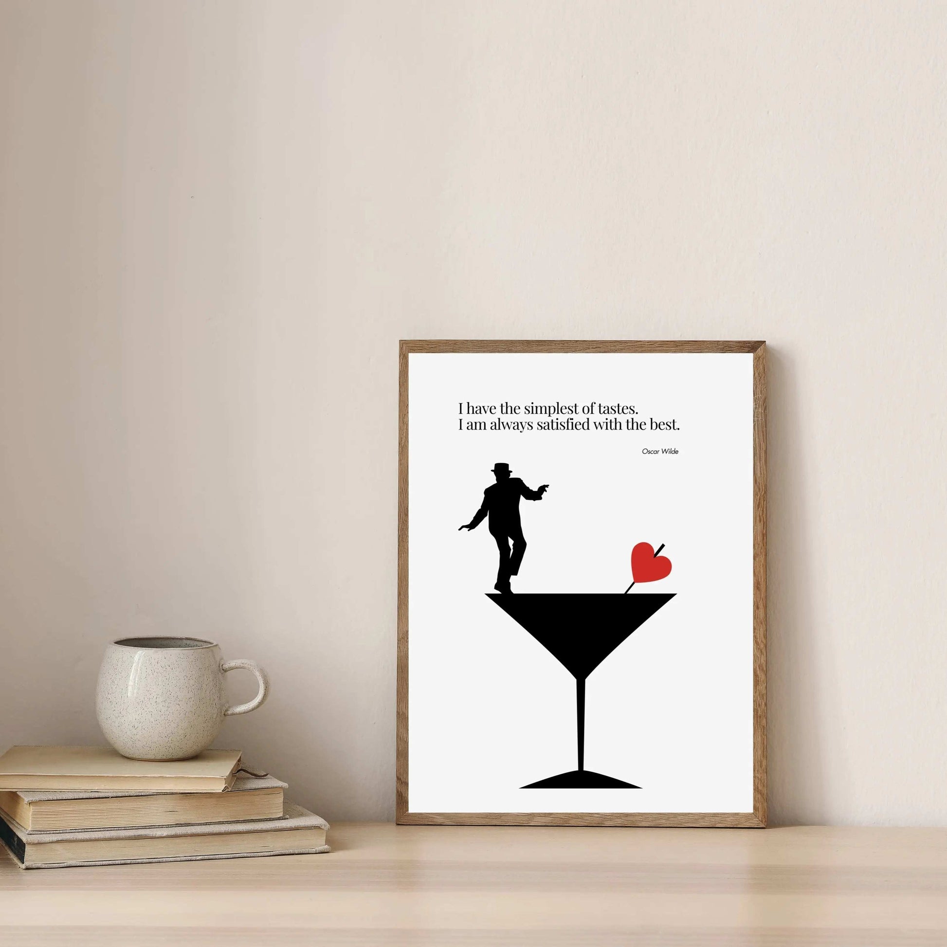 Oscar Wilde Quote  Minimalist Poster  Print Material INK & FRAME STUDIO