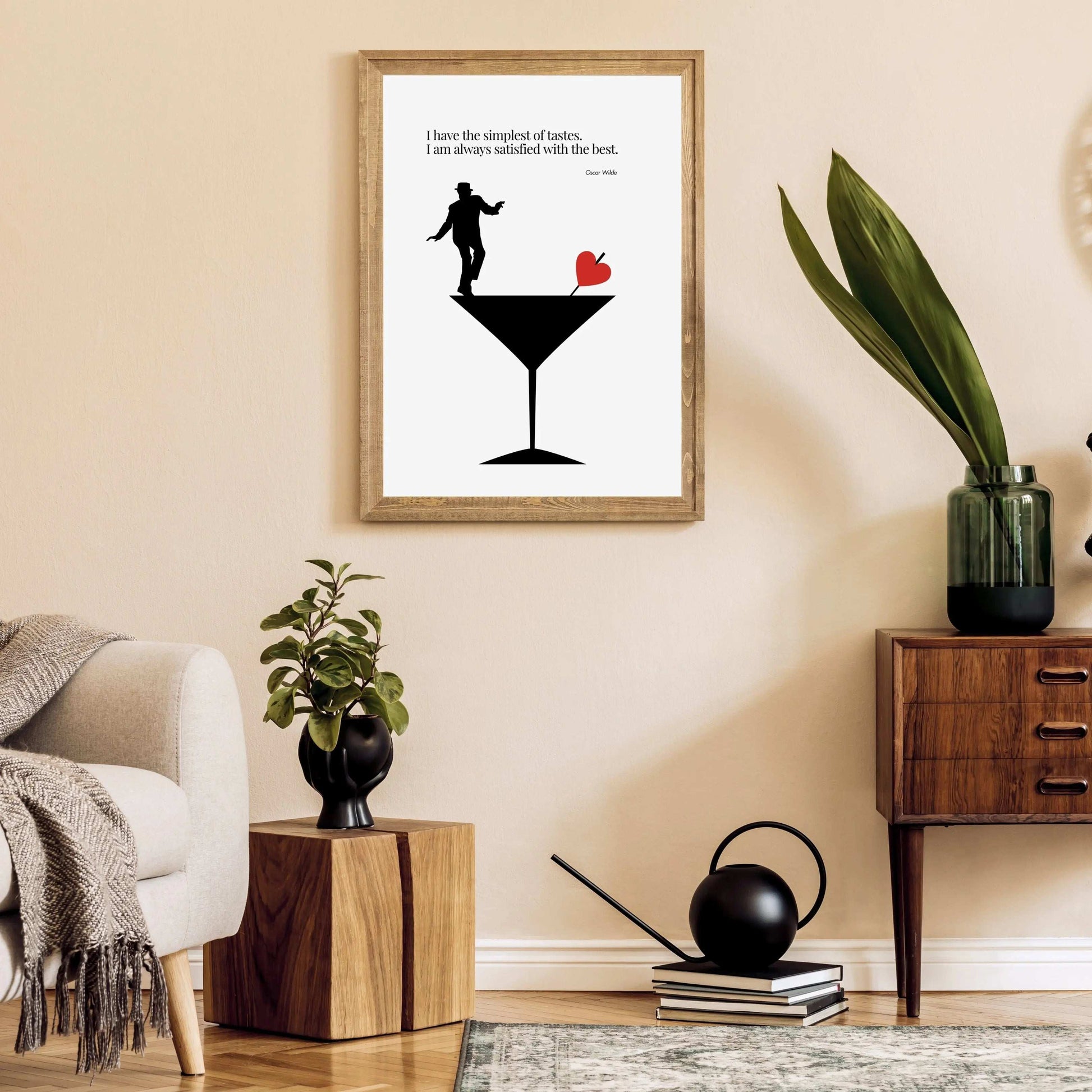 Oscar Wilde Quote  Minimalist Poster  Print Material INK & FRAME STUDIO