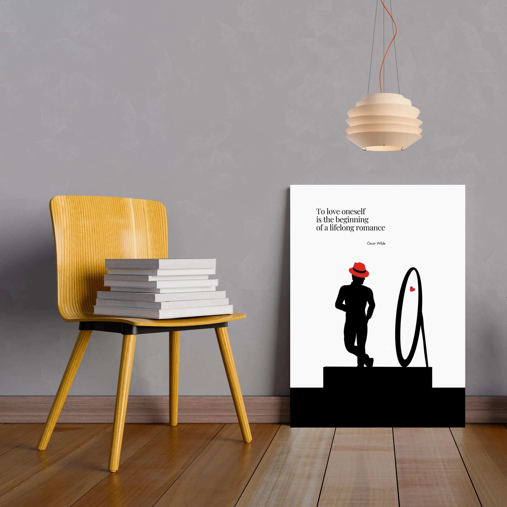 Oscar Wilde Quote -  Minimalist Poster  Print Material INK & FRAME STUDIO