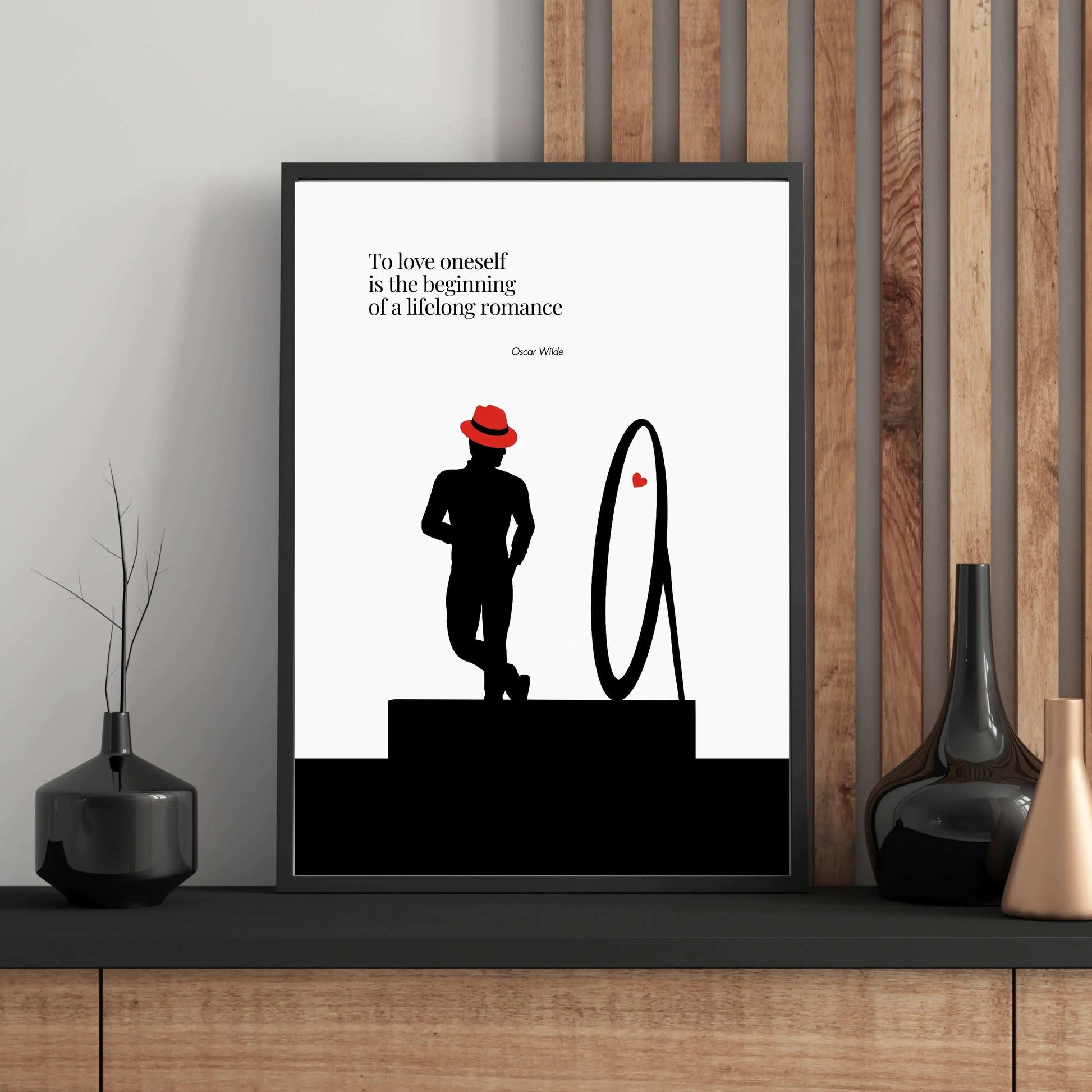 Oscar Wilde Quote -  Minimalist Poster  Print Material INK & FRAME STUDIO