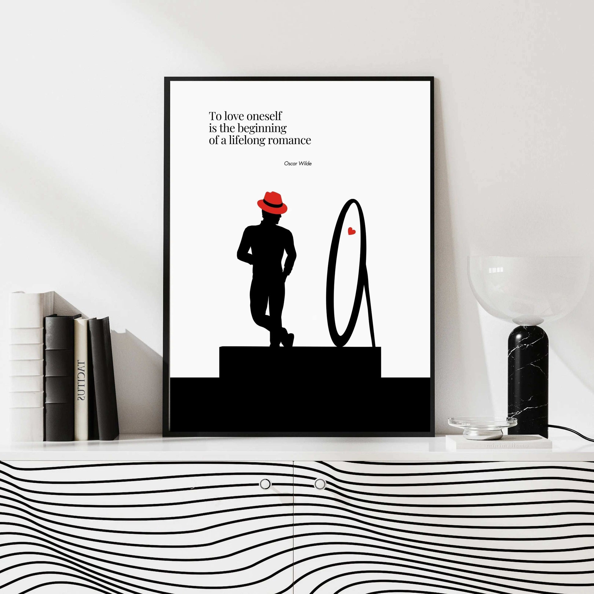 Oscar Wilde Quote -  Minimalist Poster  Print Material INK & FRAME STUDIO
