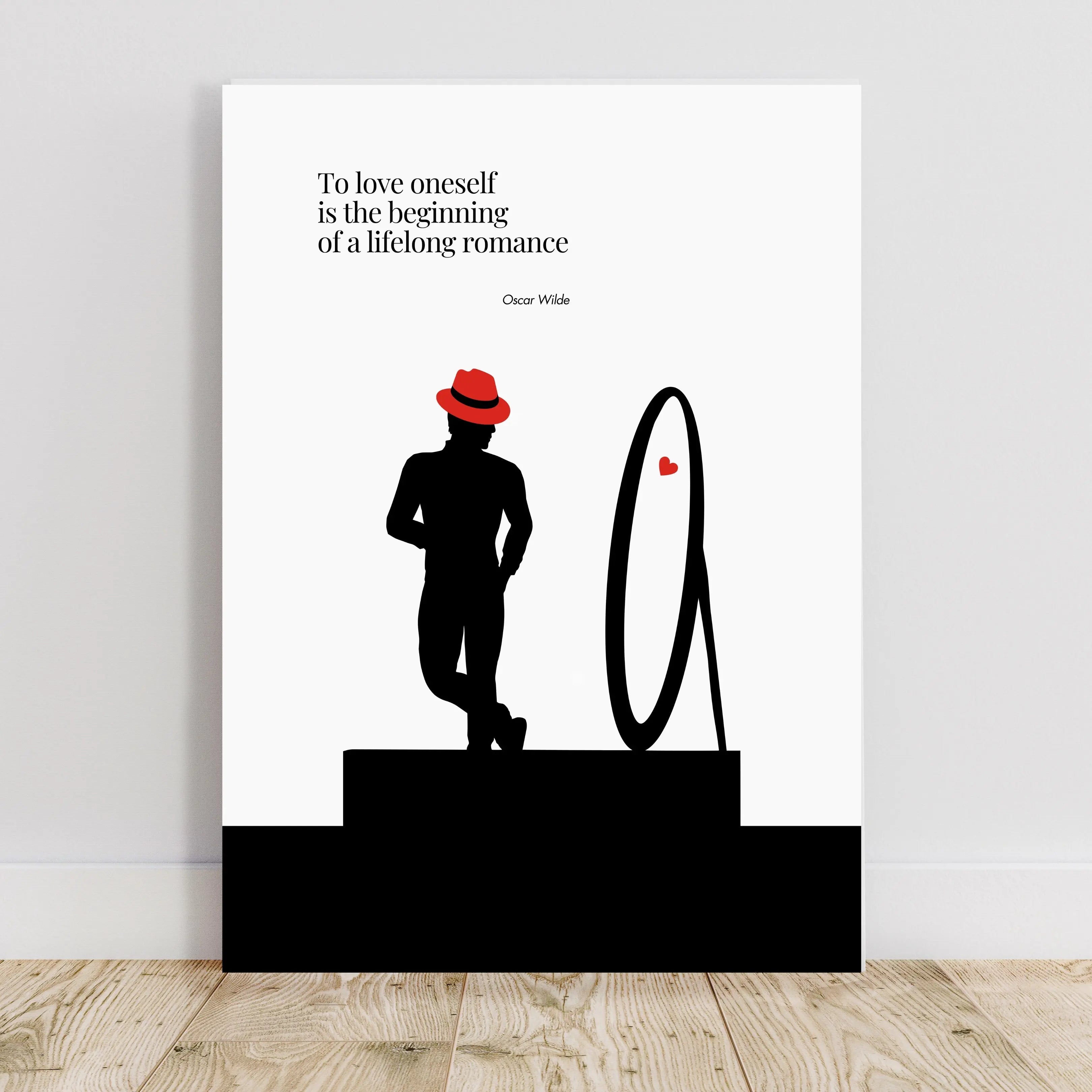 Oscar Wilde Quote -  Minimalist Poster  Print Material INK & FRAME STUDIO
