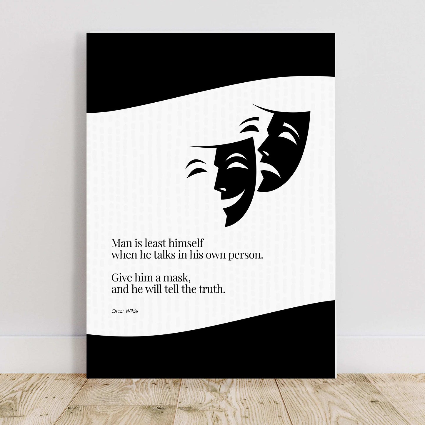 Oscar Wilde Quote Poster  Print Material INK & FRAME STUDIO