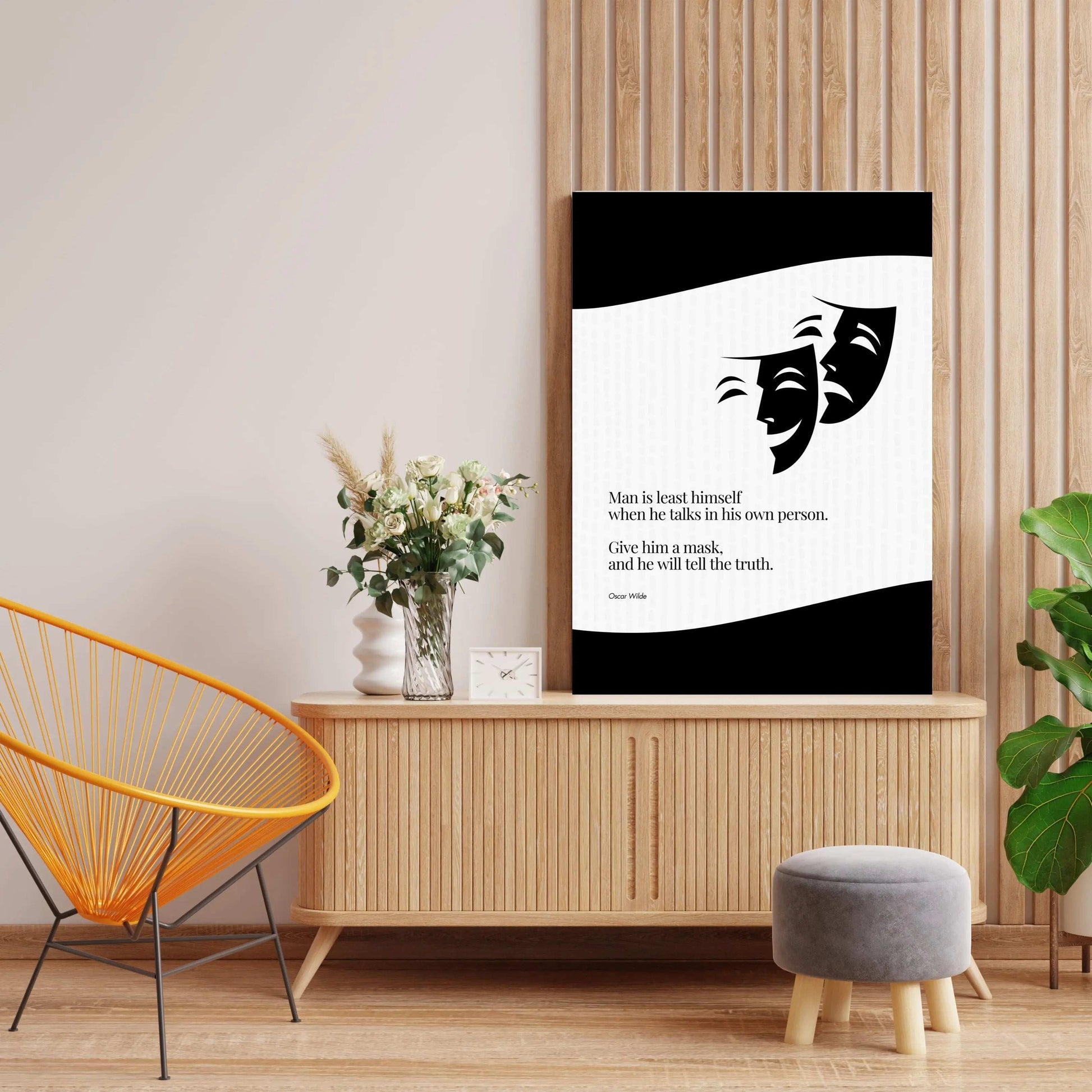 Oscar Wilde Quote Poster  Print Material INK & FRAME STUDIO