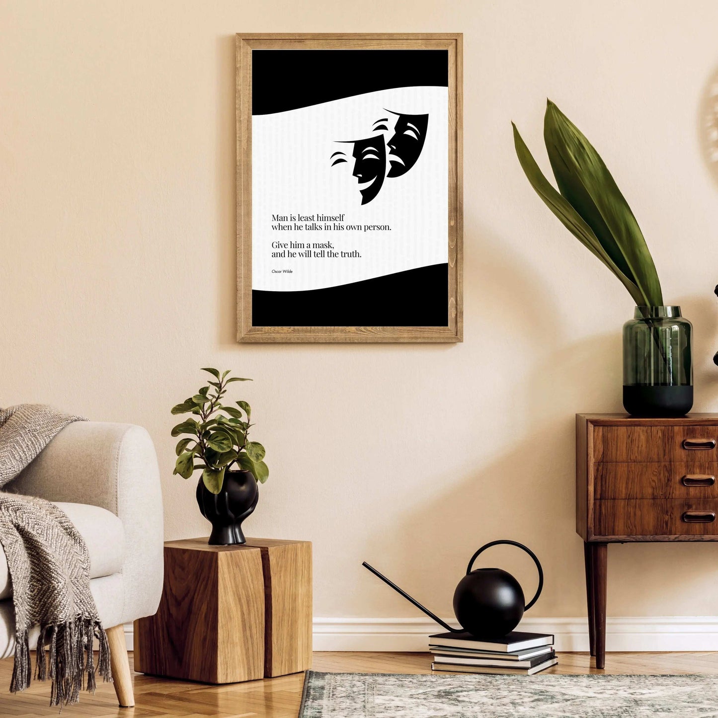 Oscar Wilde Quote Poster  Print Material INK & FRAME STUDIO