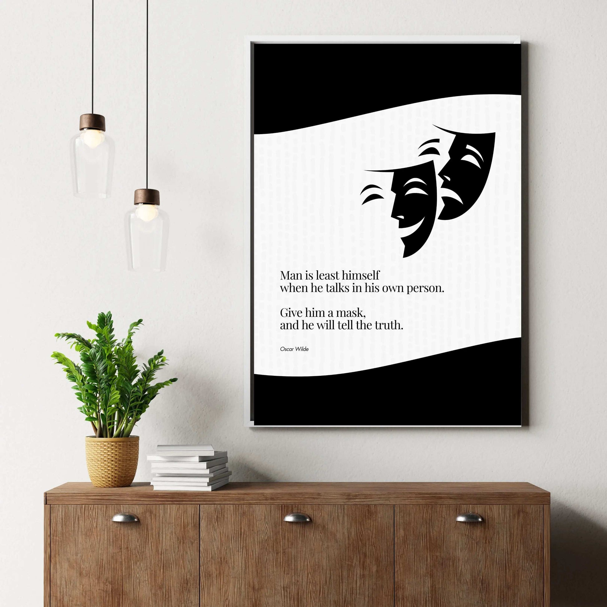 Oscar Wilde Quote Poster  Print Material INK & FRAME STUDIO