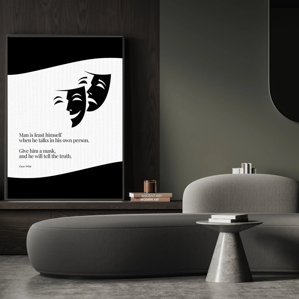 Oscar Wilde Quote Poster  Print Material INK & FRAME STUDIO