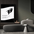 Oscar Wilde Quote Poster  Print Material INK & FRAME STUDIO