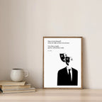 Oscar Wilde Quote Print - Minimalist Poster  Print Material INK & FRAME STUDIO