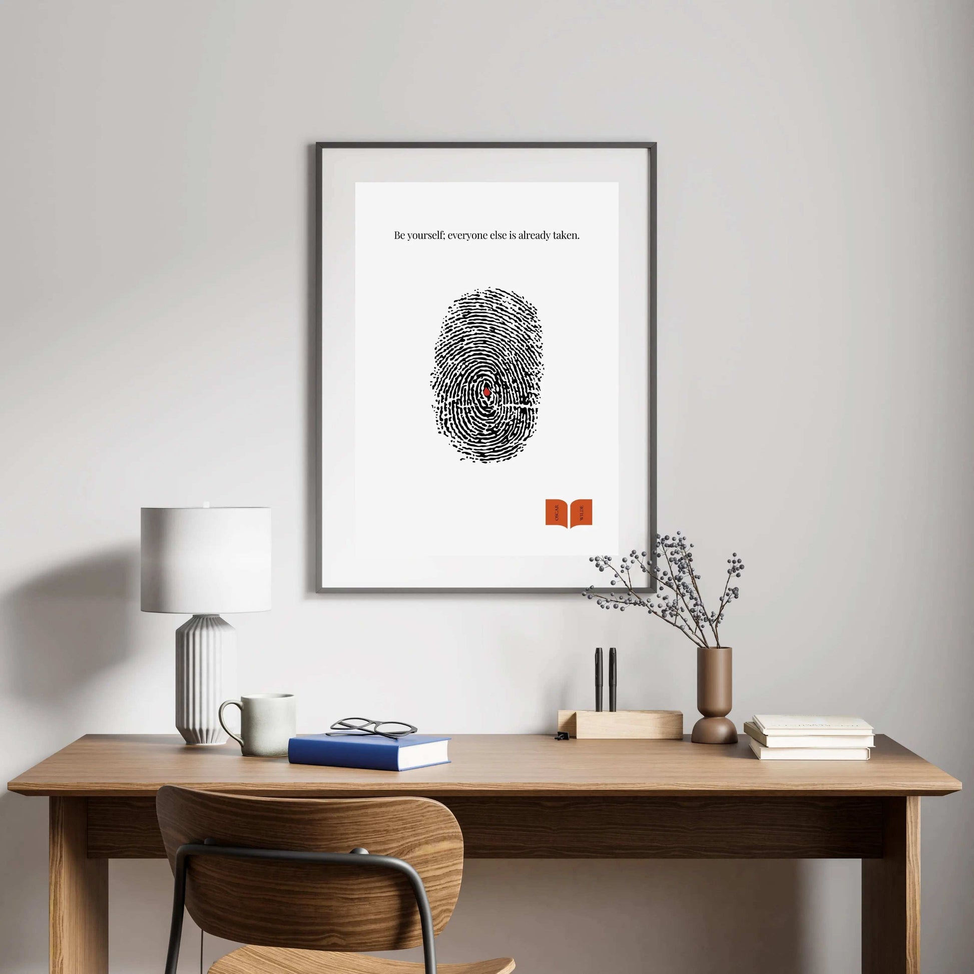 Oscar Wilde Quote Print  Print Material INK & FRAME STUDIO