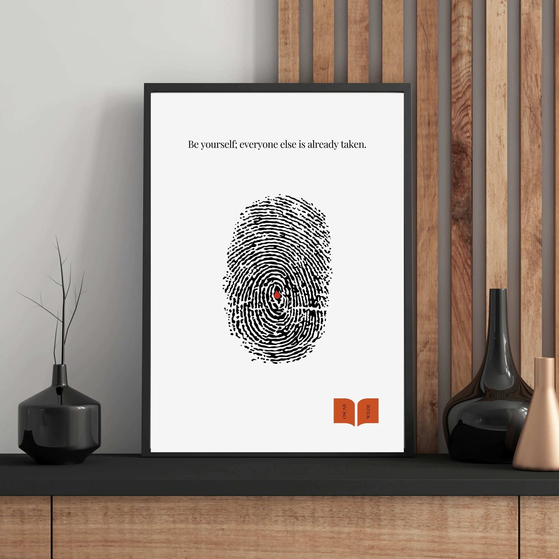 Oscar Wilde Quote Print  Print Material INK & FRAME STUDIO