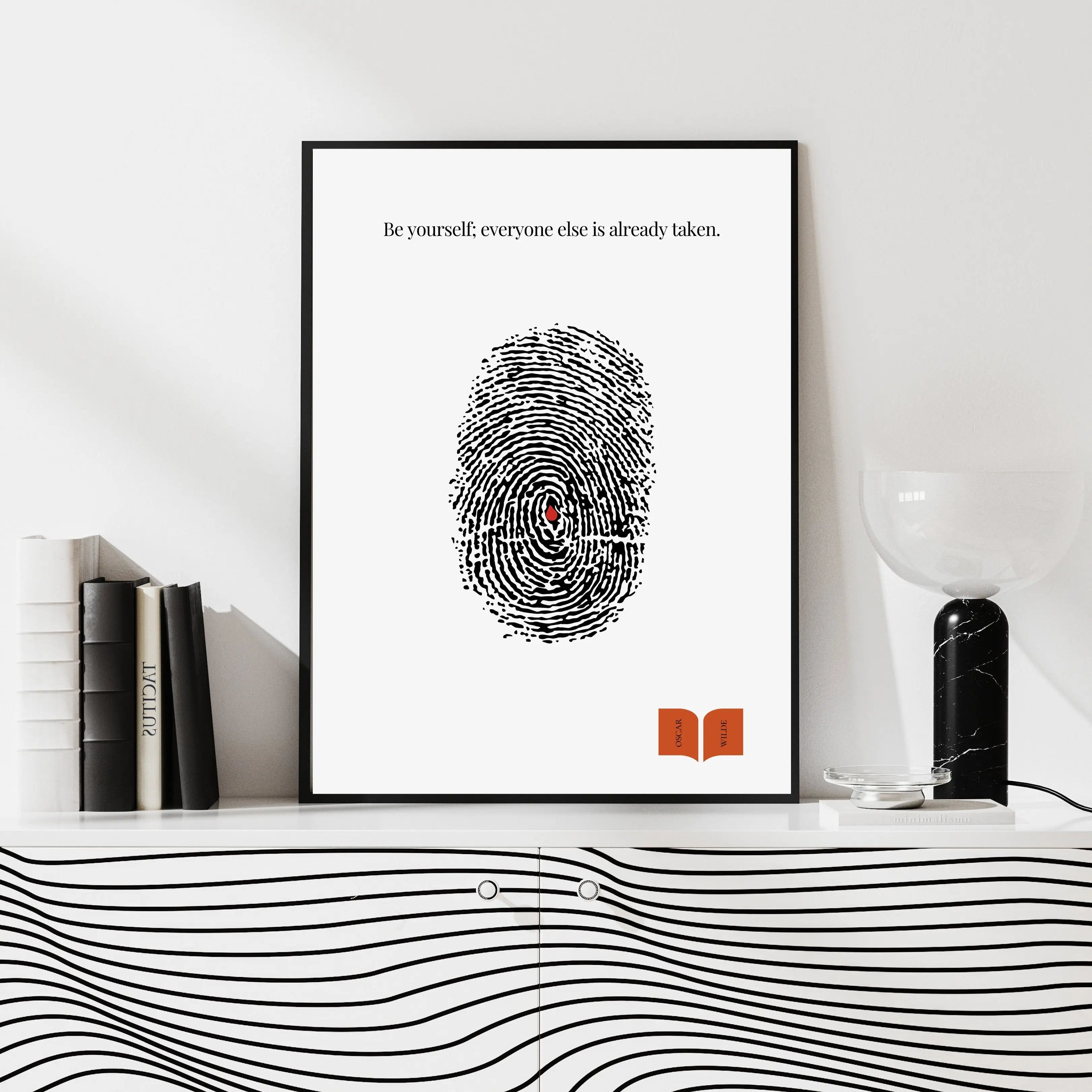 Oscar Wilde Quote Print  Print Material INK & FRAME STUDIO