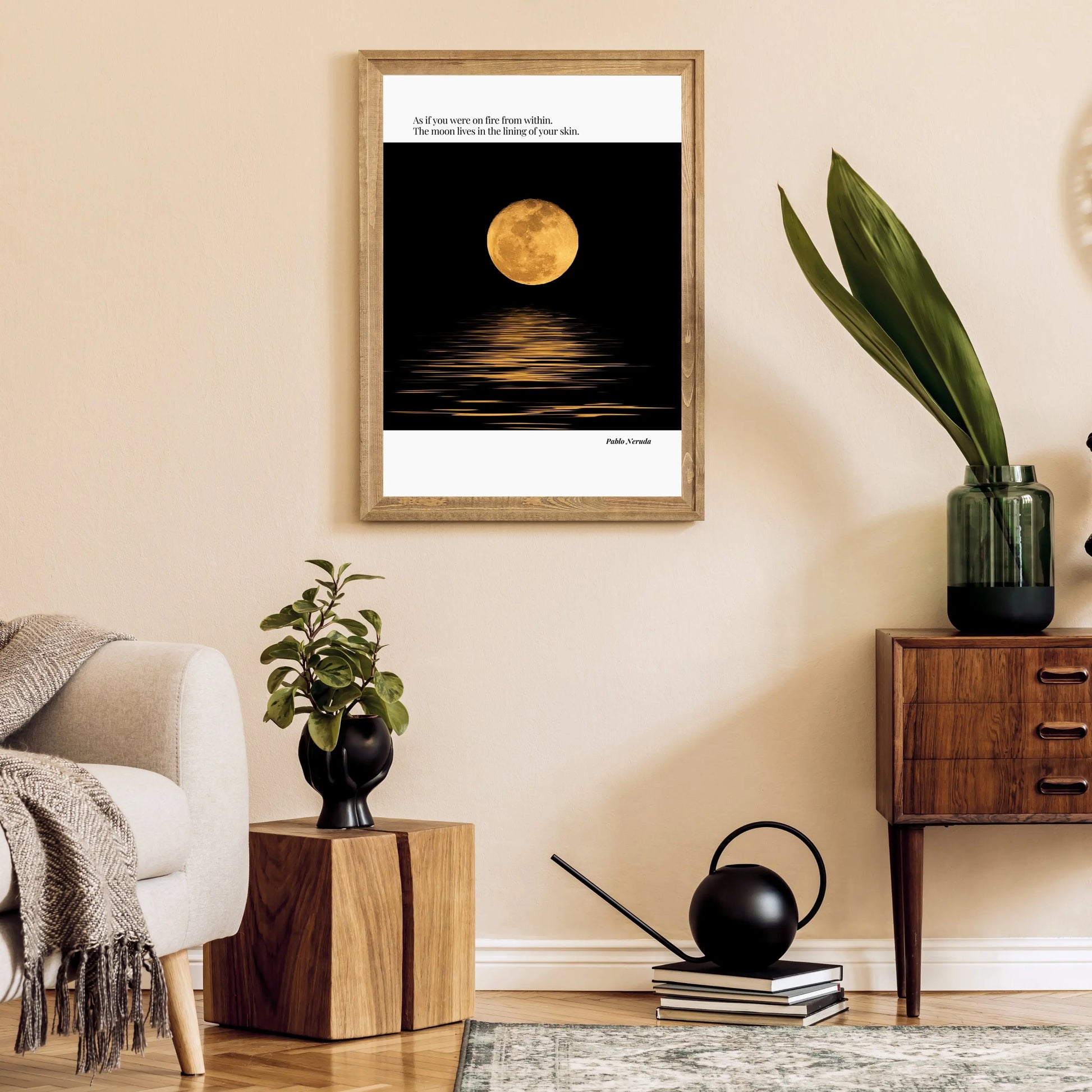 Pablo Neruda Quote Poster  Print Material INK & FRAME STUDIO