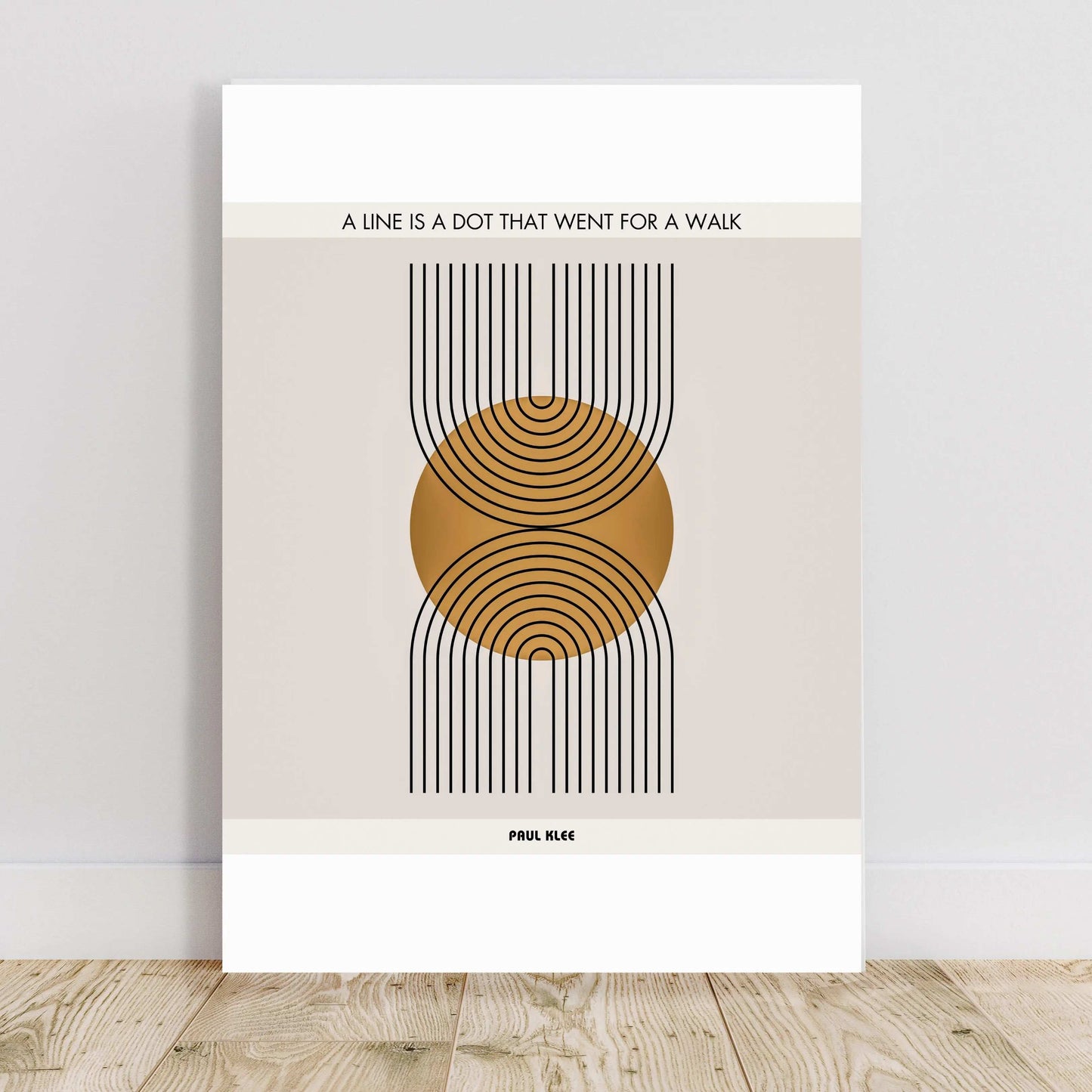 Paul Klee Minimalist Quote Poster  Print Material INK & FRAME STUDIO