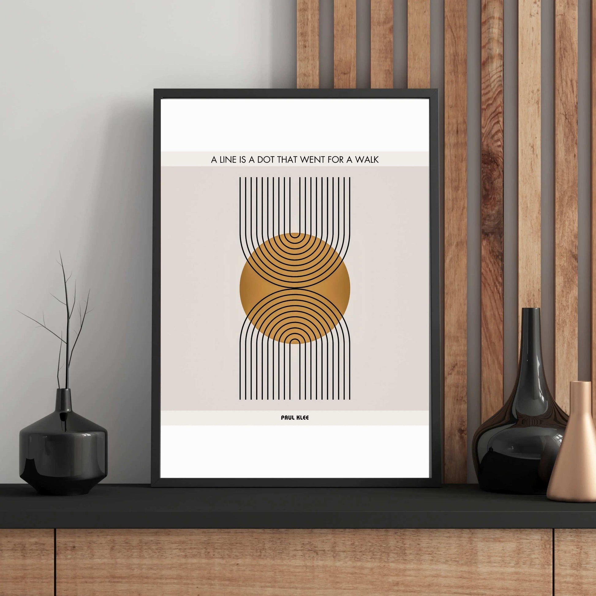 Paul Klee Minimalist Quote Poster  Print Material INK & FRAME STUDIO