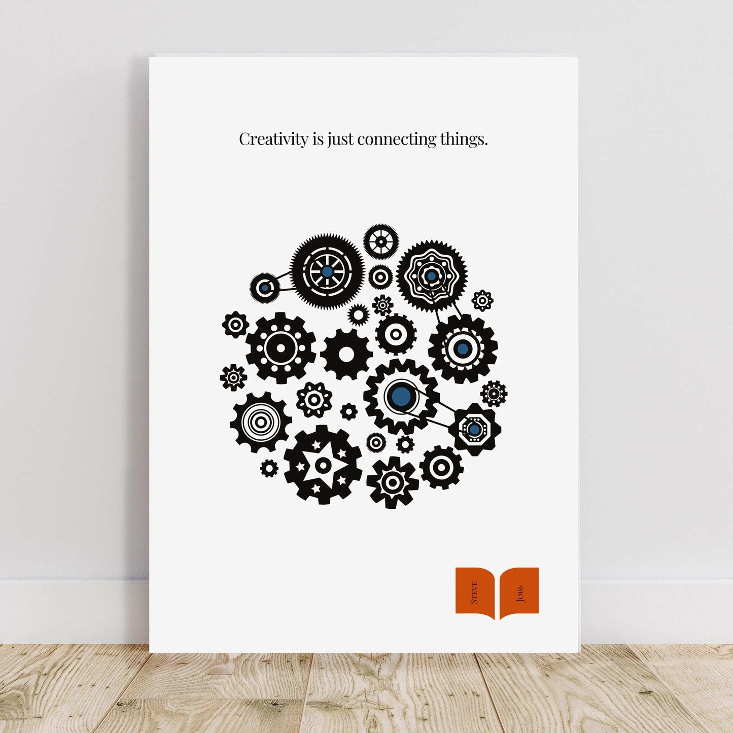 Steve Jobs Quote - Minimalist Print  Print Material INK & FRAME STUDIO