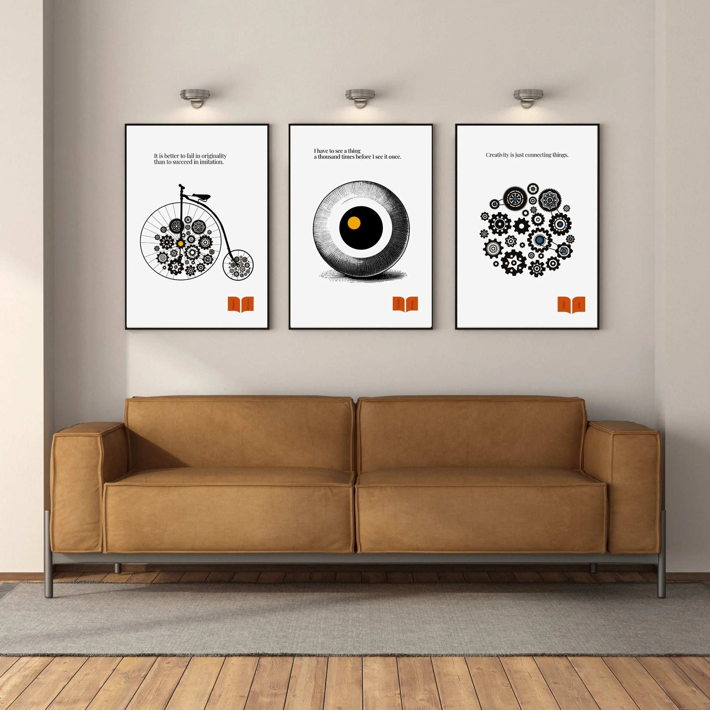 Steve Jobs Quote - Minimalist Print  Print Material INK & FRAME STUDIO