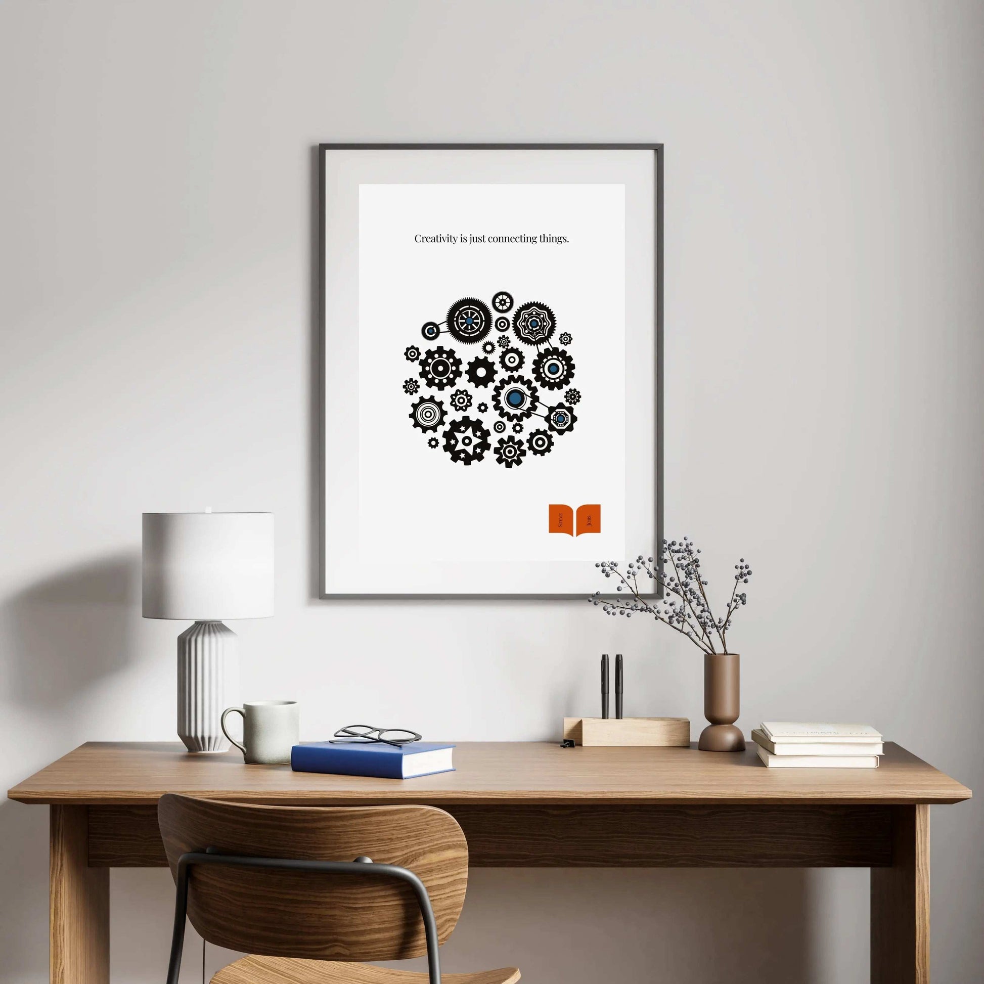 Steve Jobs Quote - Minimalist Print  Print Material INK & FRAME STUDIO