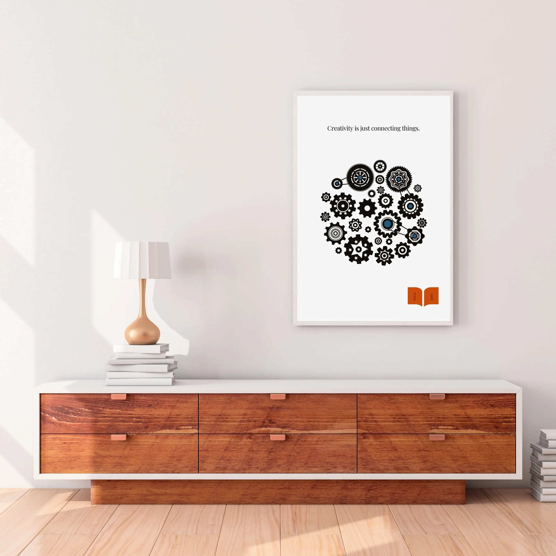 Steve Jobs Quote - Minimalist Print  Print Material INK & FRAME STUDIO