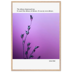 Sylvia Plath Quote Poster – “The Silence Depressed Me” | Minimalist Literary Wall Art  Print Material INK & FRAME STUDIO