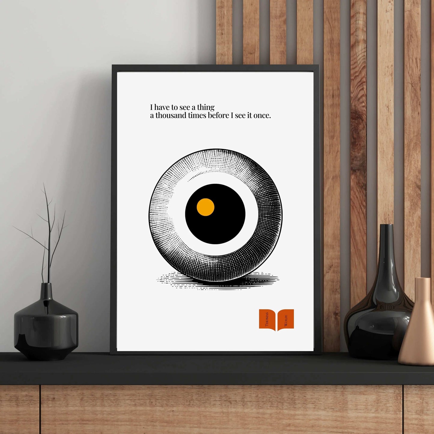 Thomas Wolfe Quote - Minimalist Poster  Print Material INK & FRAME STUDIO