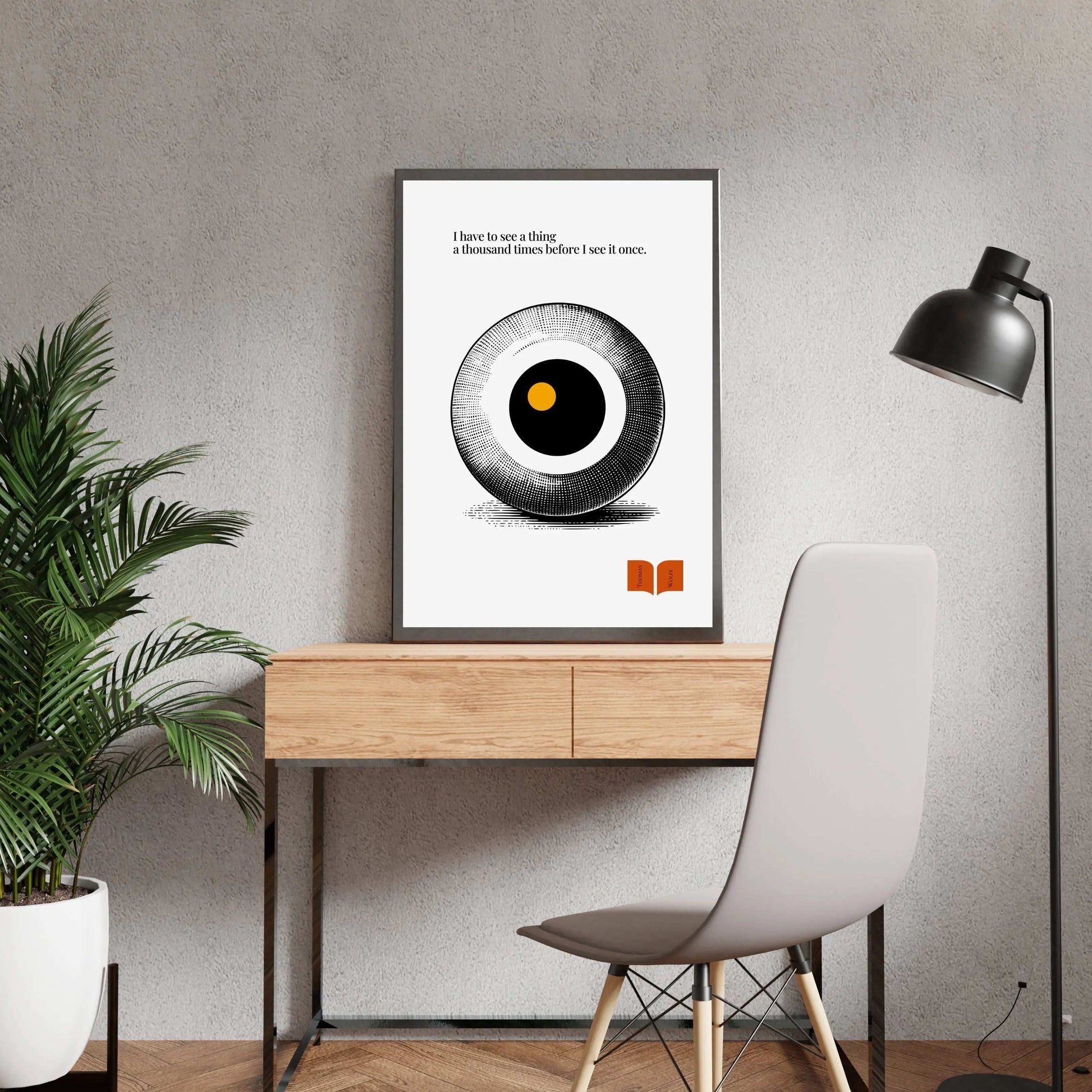 Thomas Wolfe Quote - Minimalist Poster  Print Material INK & FRAME STUDIO