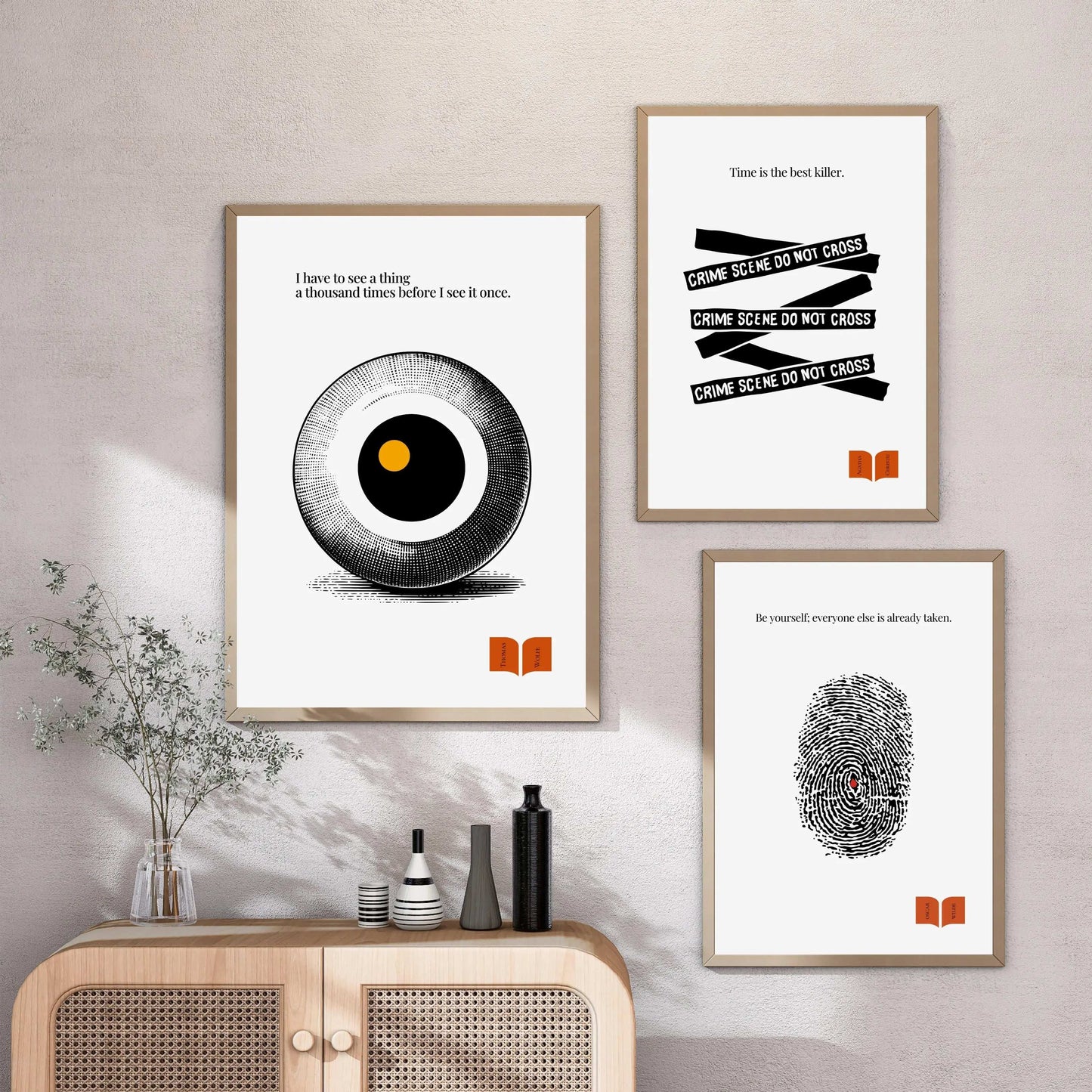 Thomas Wolfe Quote - Minimalist Poster  Print Material INK & FRAME STUDIO