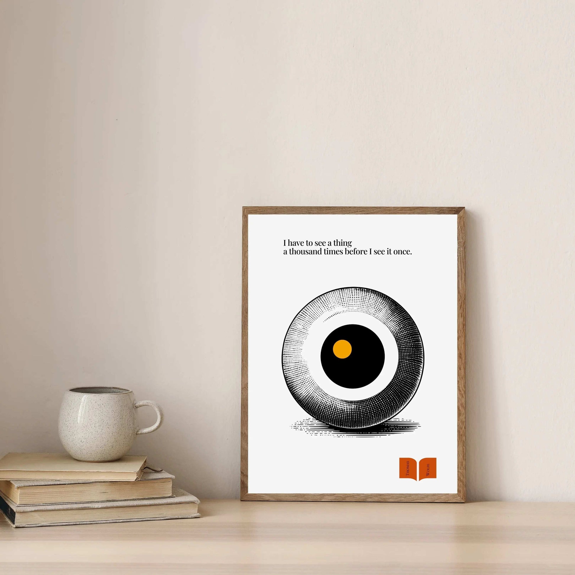 Thomas Wolfe Quote - Minimalist Poster  Print Material INK & FRAME STUDIO