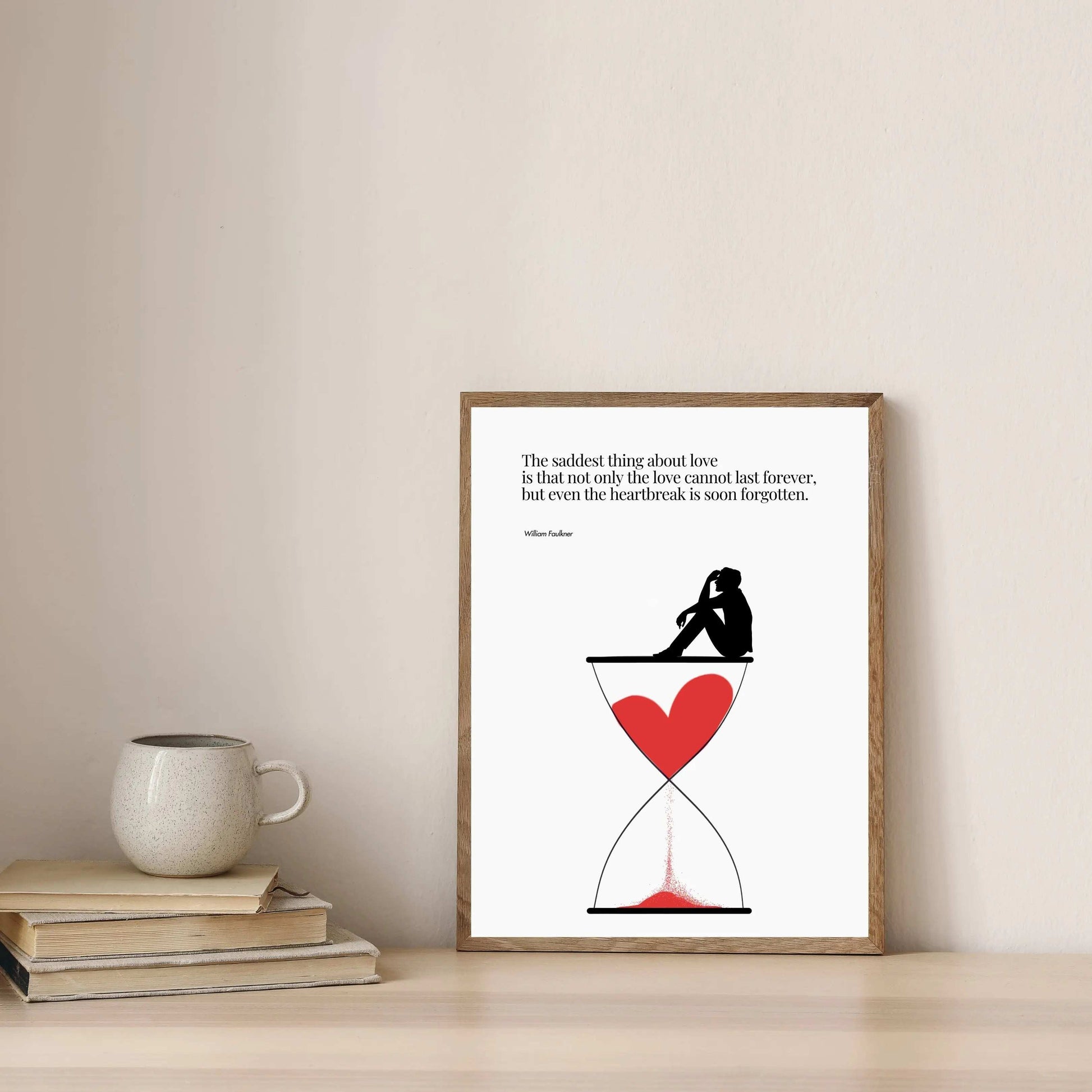 William Faulkner Quote - Minimalist Poster  Print Material INK & FRAME STUDIO