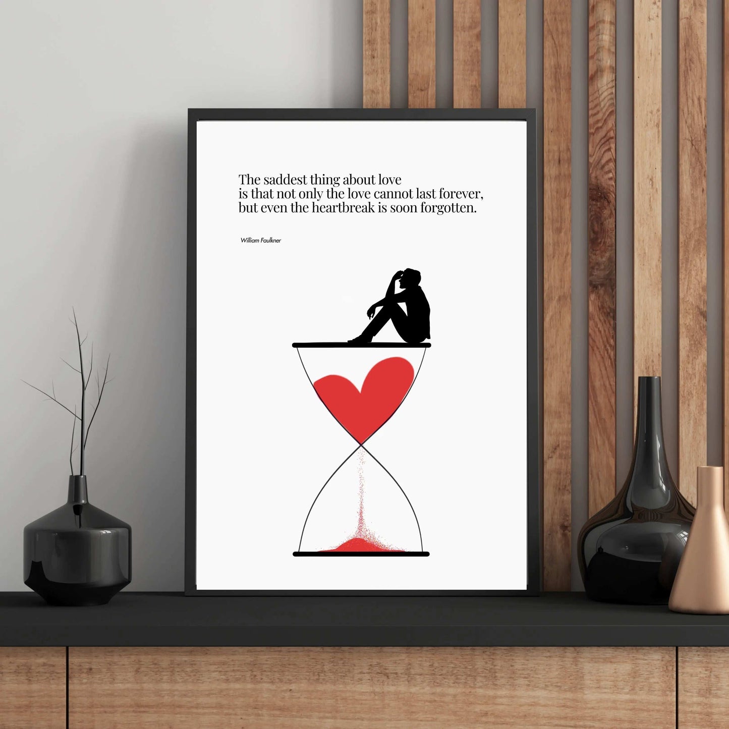 William Faulkner Quote - Minimalist Poster  Print Material INK & FRAME STUDIO