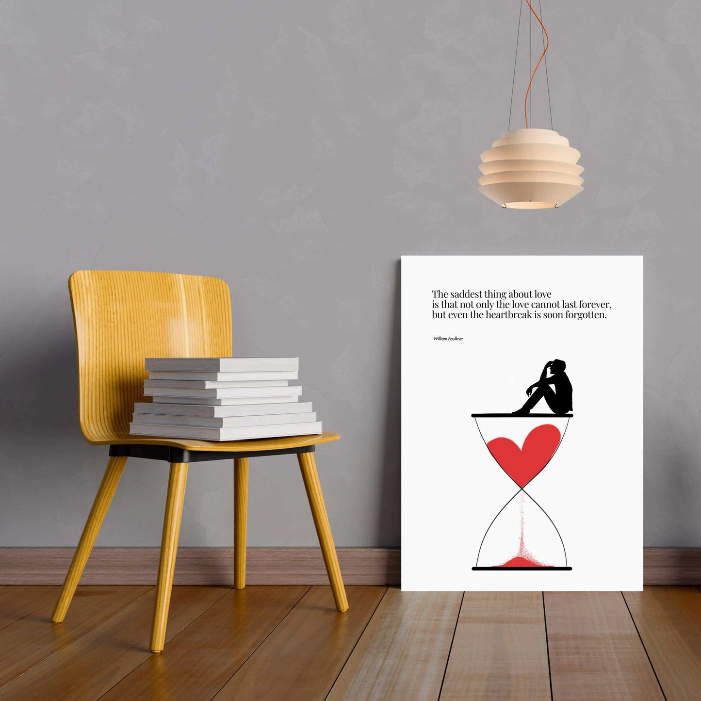 William Faulkner Quote - Minimalist Poster  Print Material INK & FRAME STUDIO