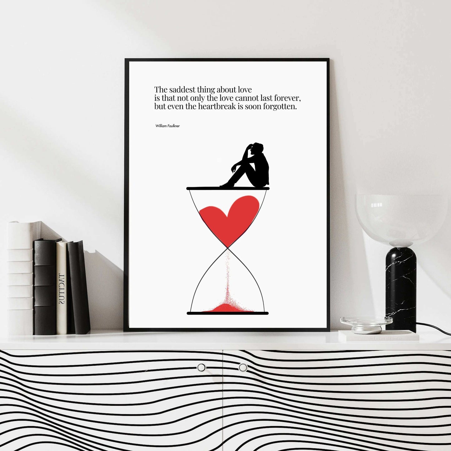 William Faulkner Quote - Minimalist Poster  Print Material INK & FRAME STUDIO