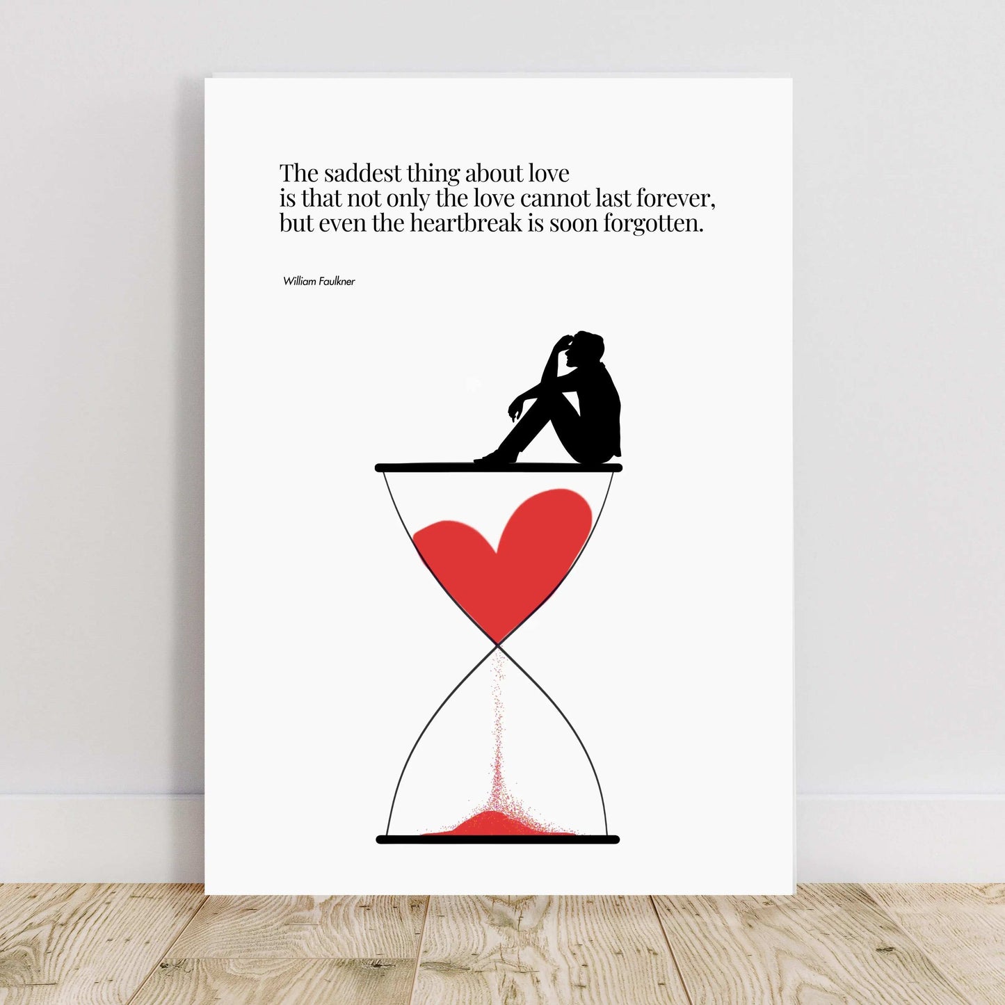 William Faulkner Quote - Minimalist Poster  Print Material INK & FRAME STUDIO