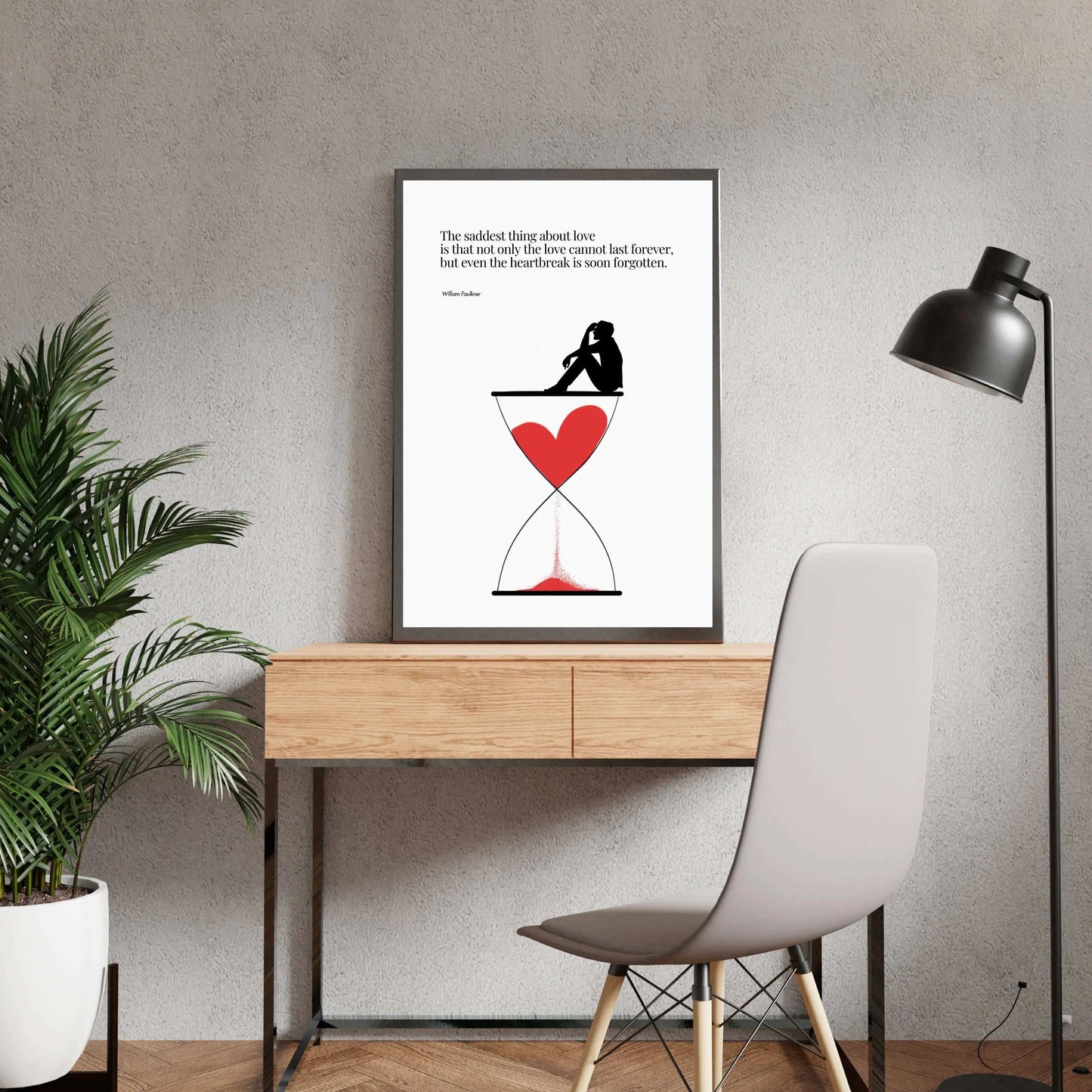 William Faulkner Quote - Minimalist Poster  Print Material INK & FRAME STUDIO
