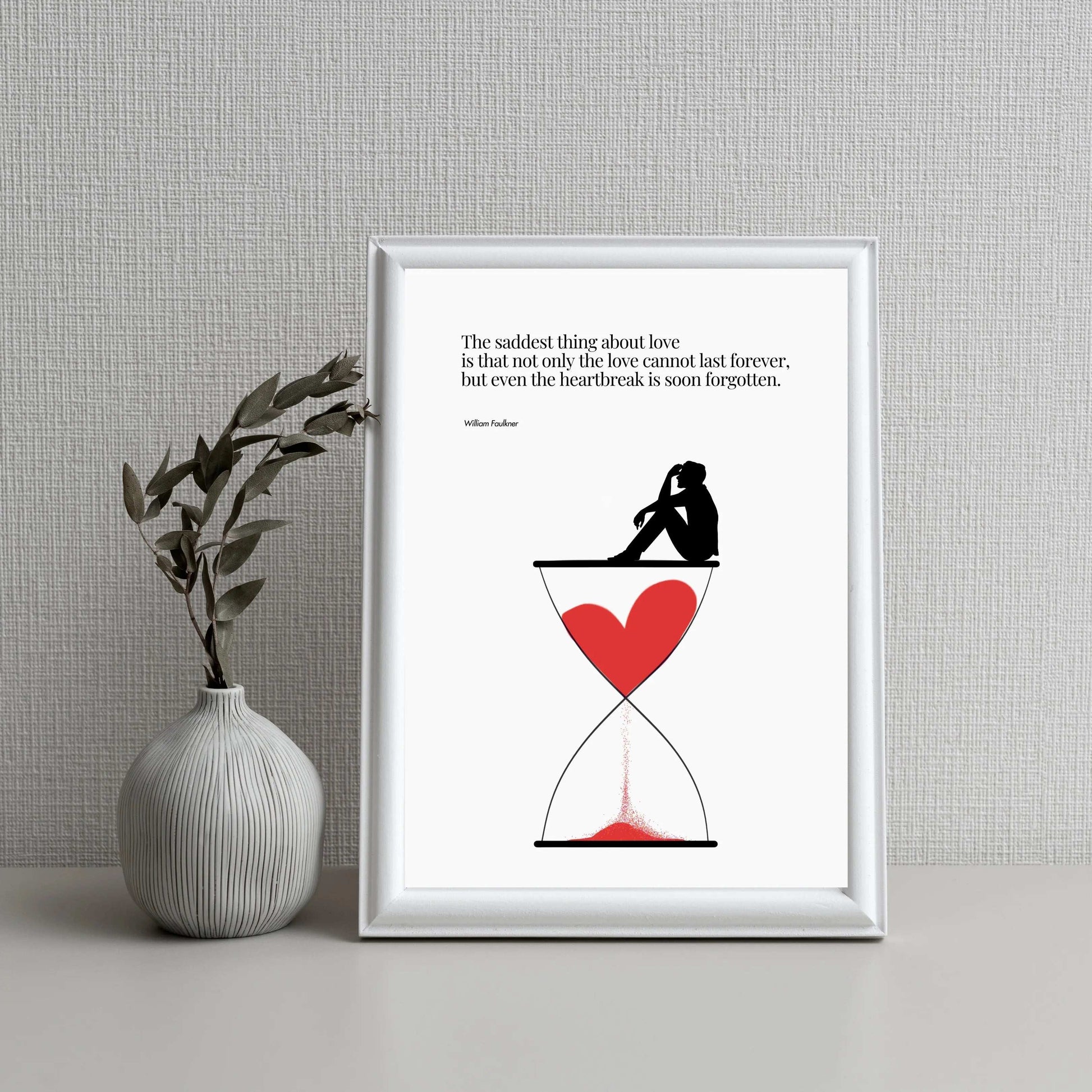 William Faulkner Quote - Minimalist Poster  Print Material INK & FRAME STUDIO